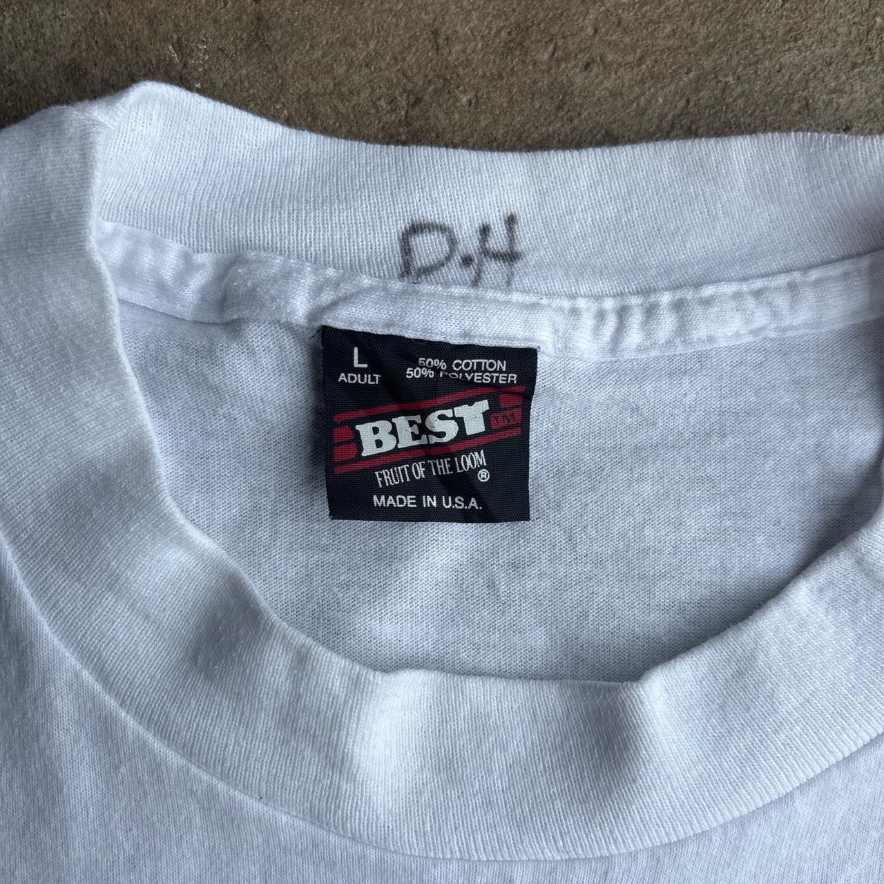 Vintage White Single Stitch P-51 Mustang Graphic T-Shirt - L