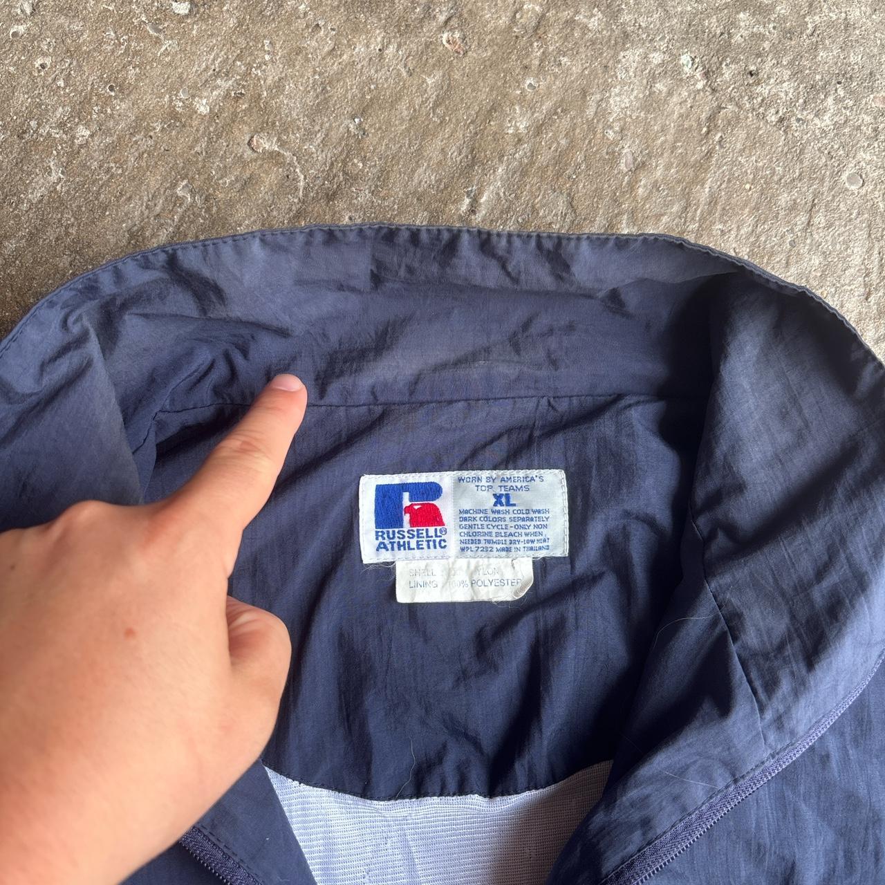 Vintage Navy Russell Athletic Pepsi Sports Jacket - XL