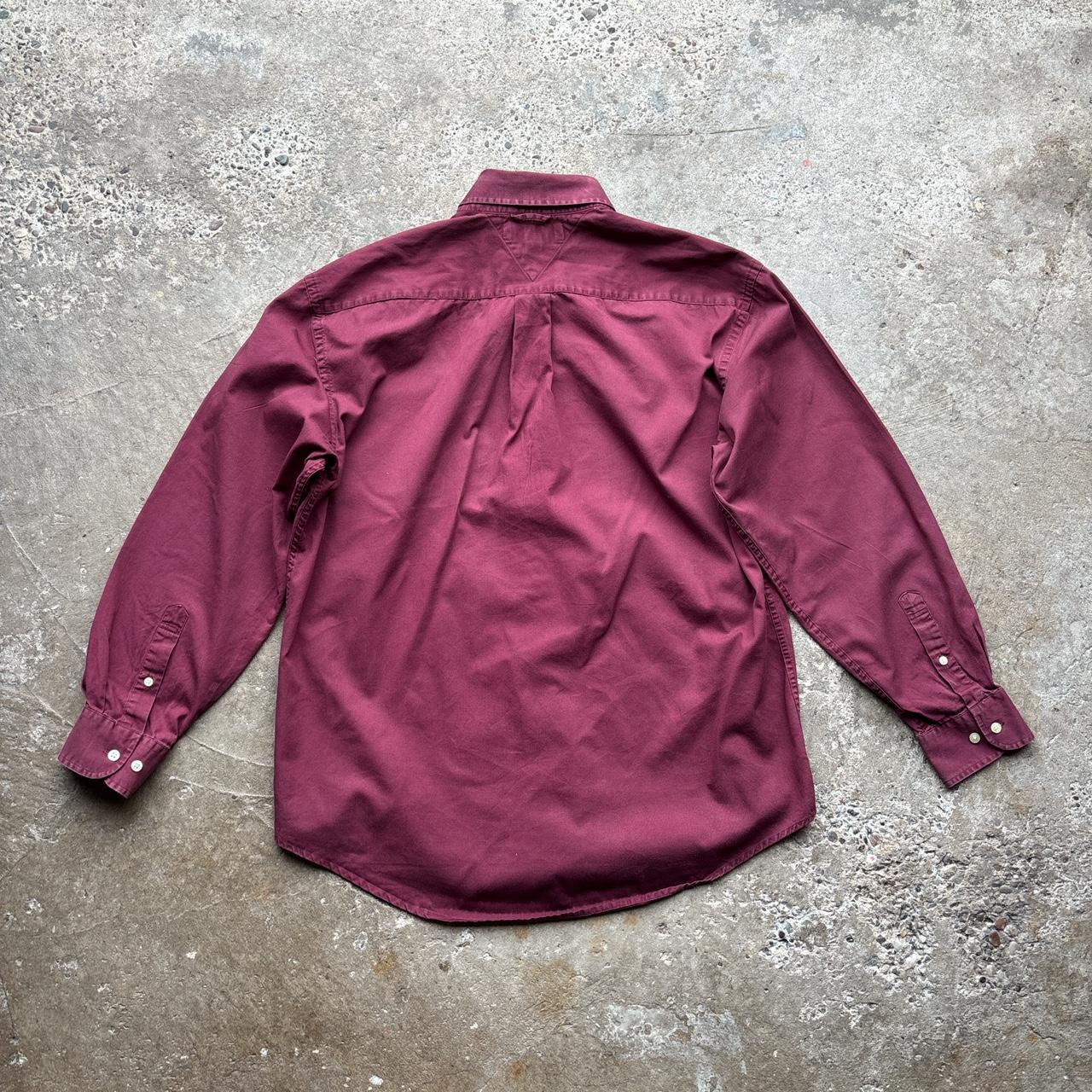 Burgundy Tommy Hilfiger Shirt - L