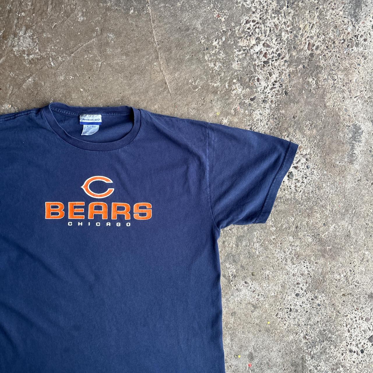 Navy Chicago Bears Graphic Reebok T-Shirt - L