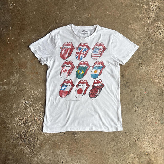 White Graphic Rolling Stones T-Shirt - L