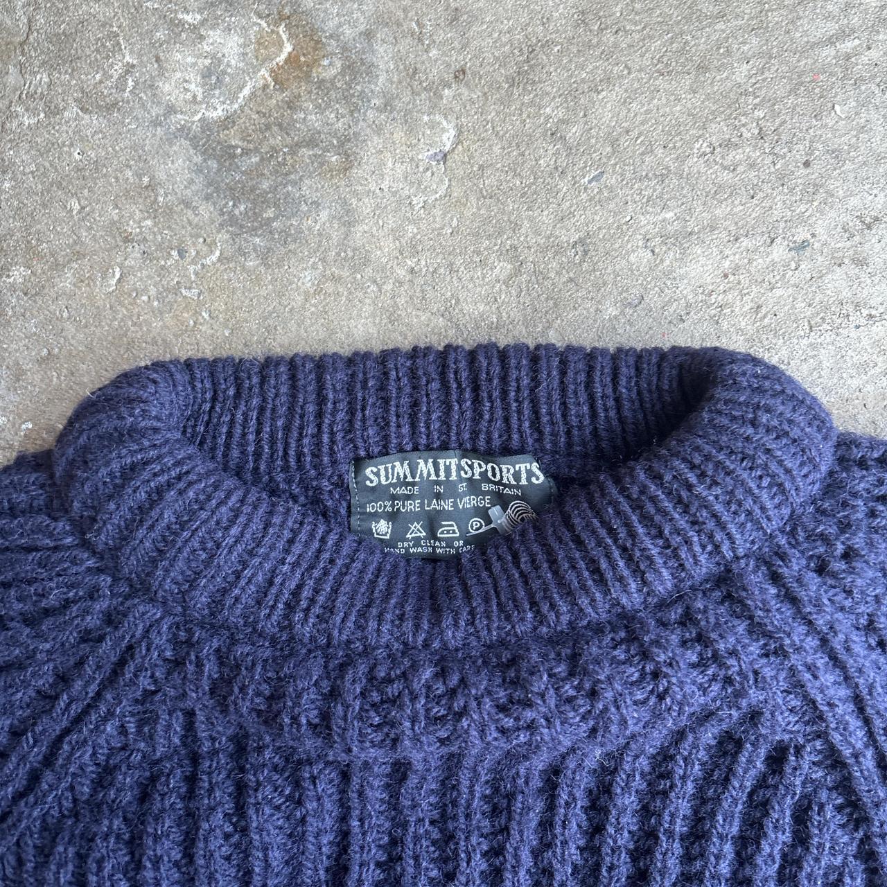 Navy Fisherman’s Knit Jumper