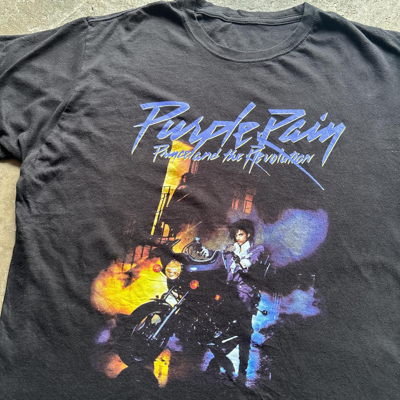 Black Purple Rain, Prince Band tee - XXL