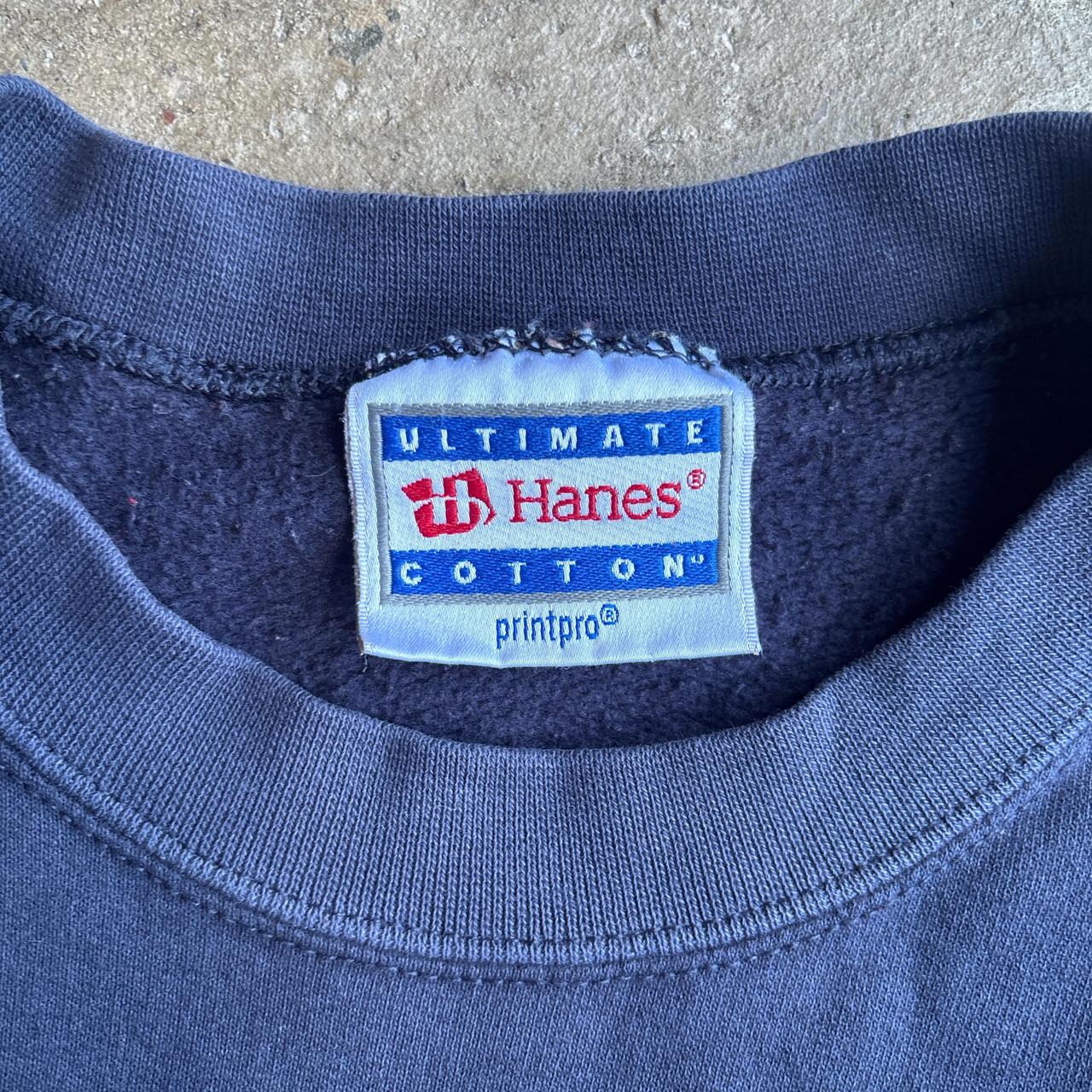 Navy Blue Crewneck Hanes Sweatshirt - M