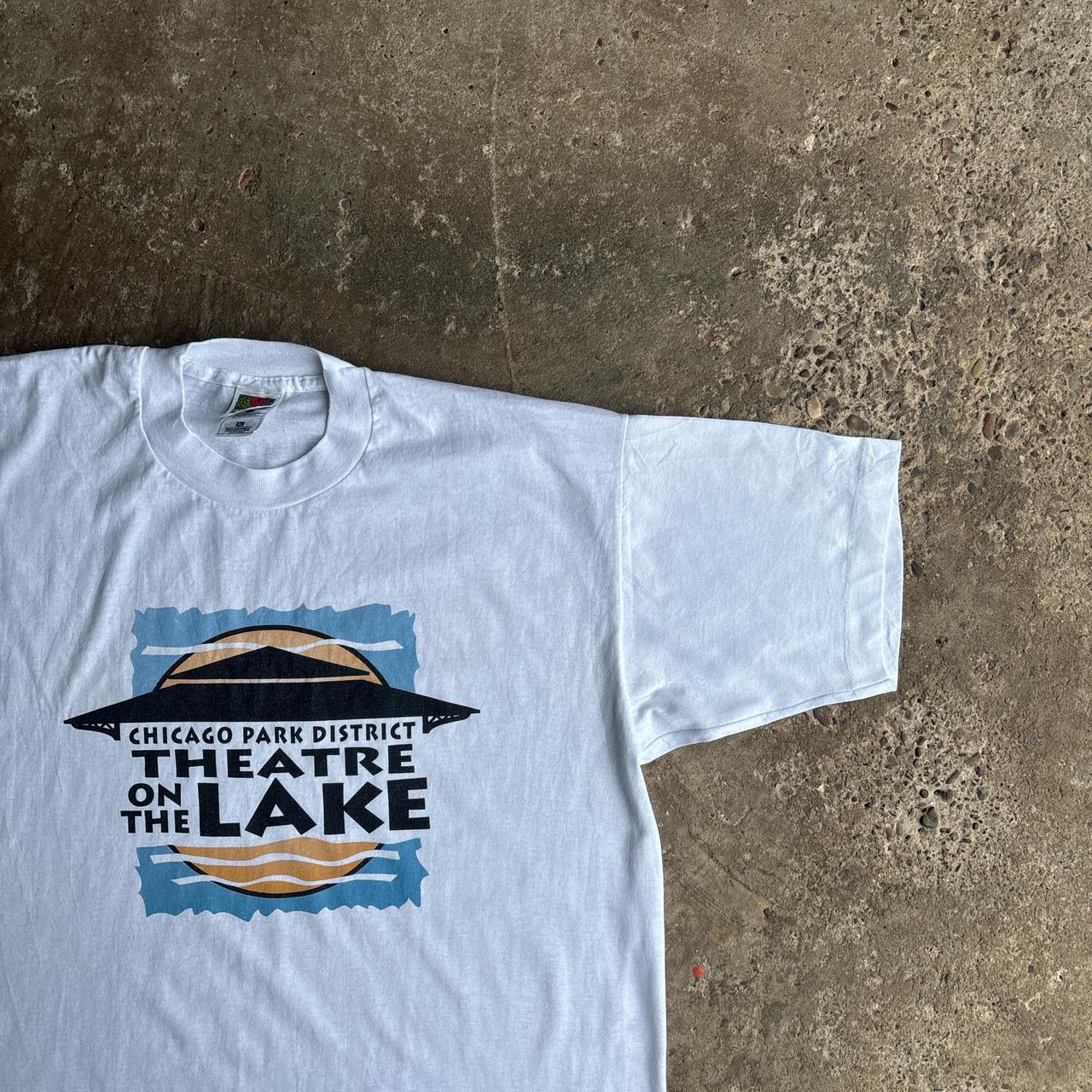 Vintage White Single Stitch Graphic ‘Chicago Peak District’ T-Shirt - XL