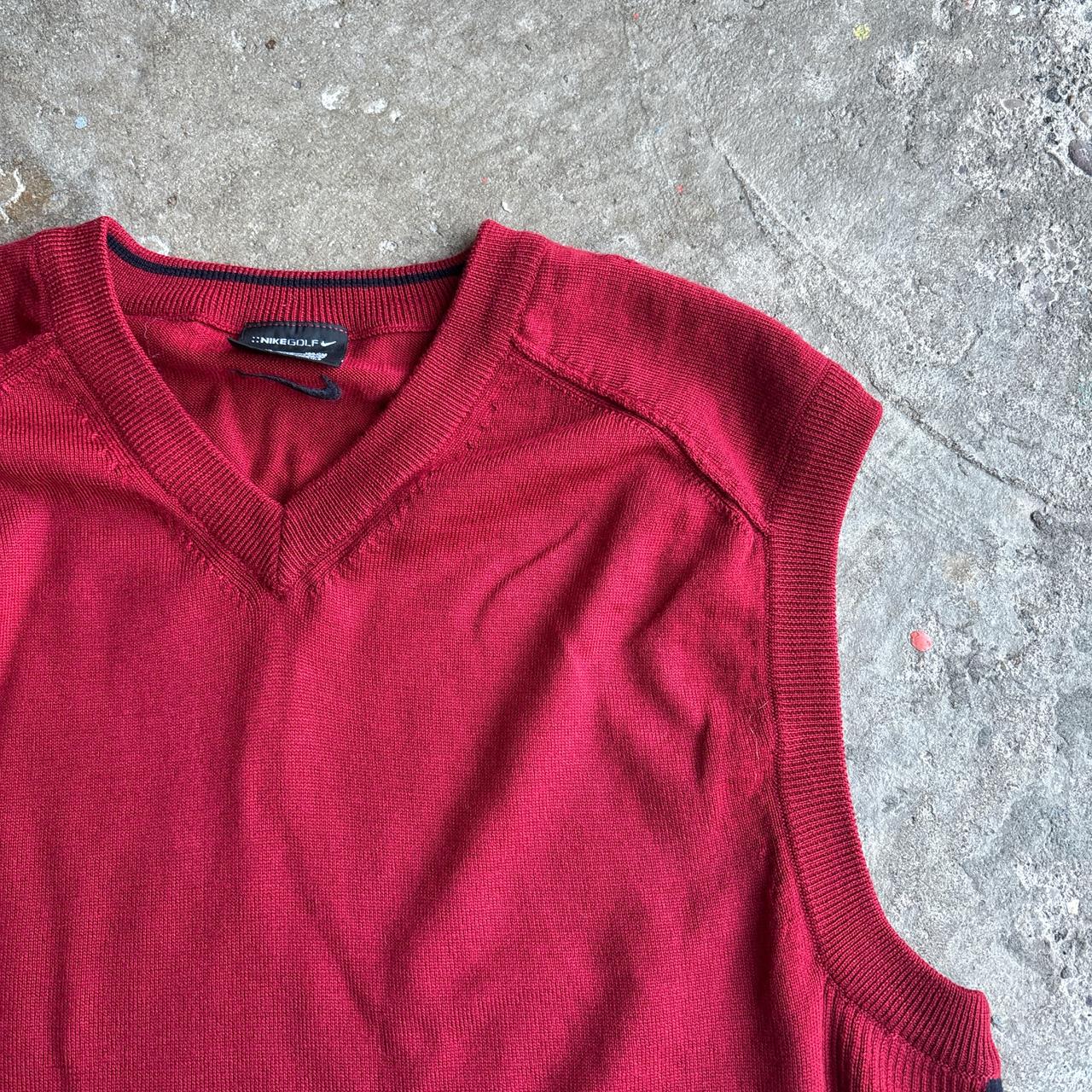 Red Nike Golf Sweater Vest