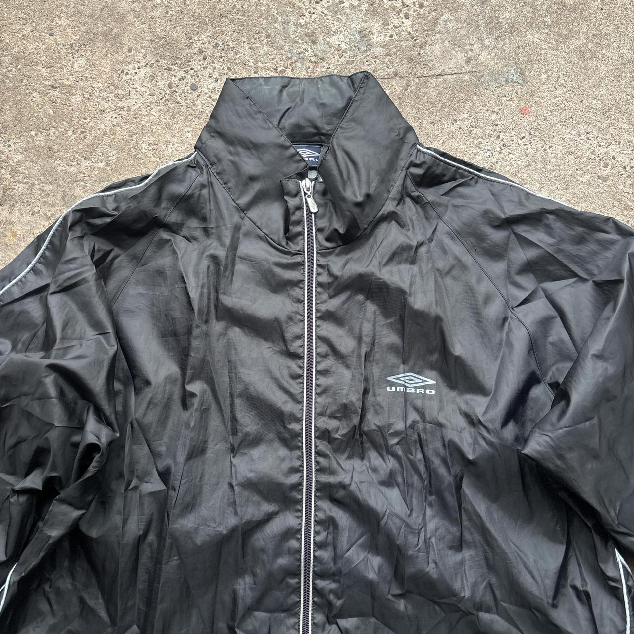 Vintage Black Umbro windbreaker jacket