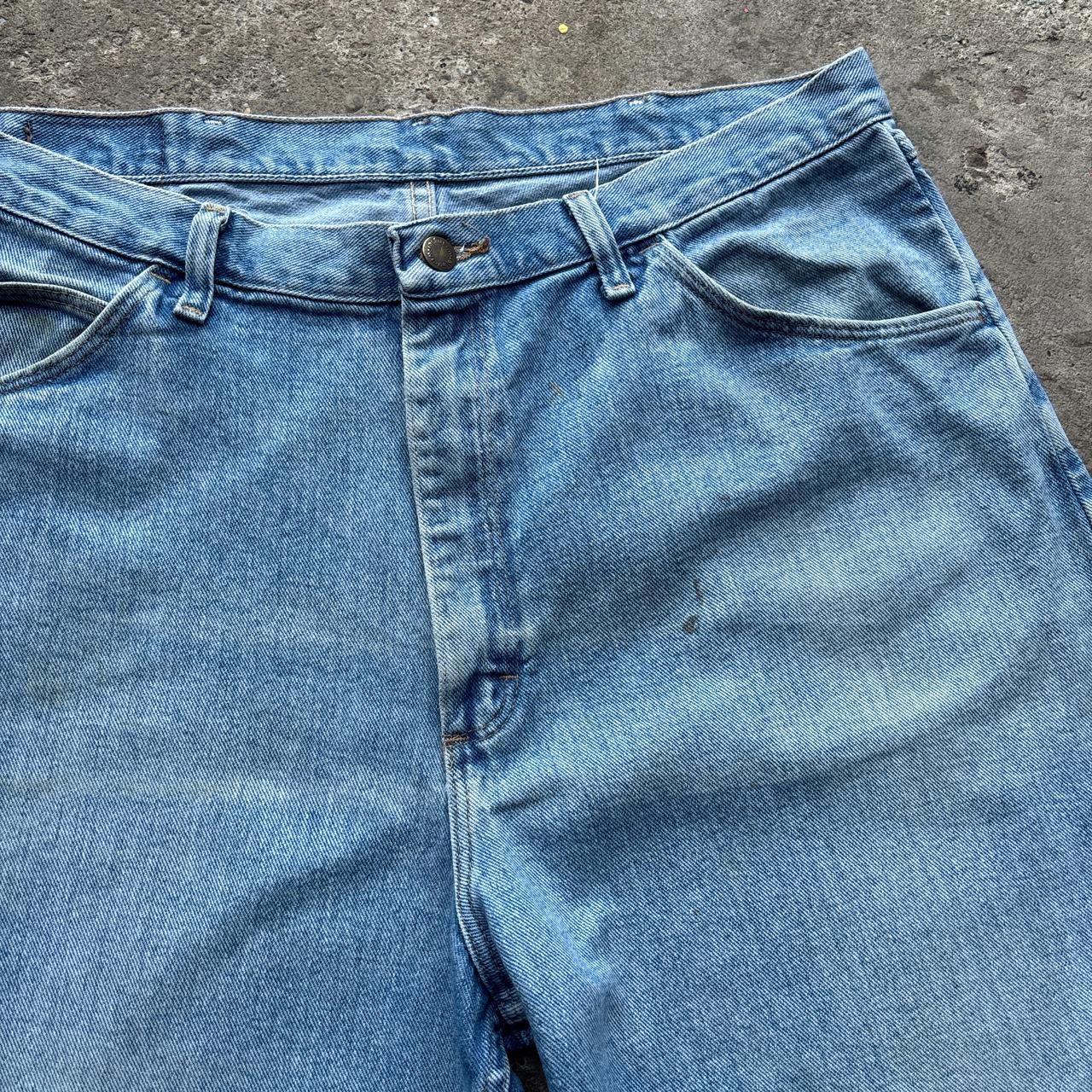 Light blue denim Wrangler shorts - W38