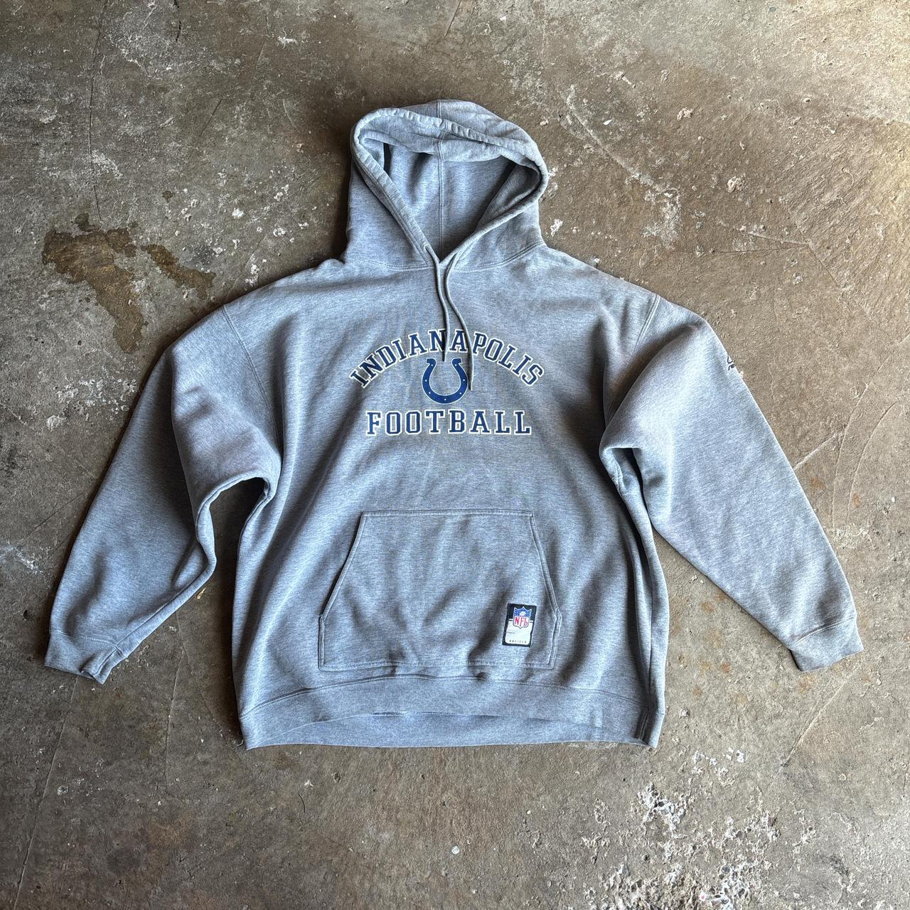Grey Reebok Indianapolis Colts Hoodie