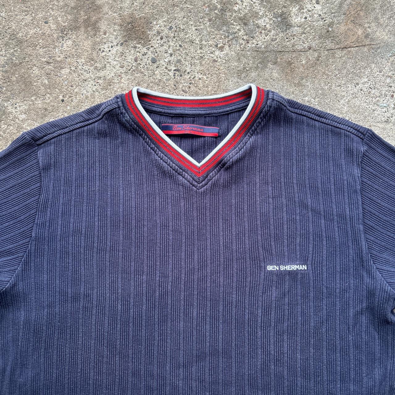 Vintage Navy Ben Sherman v-neck t-shirt