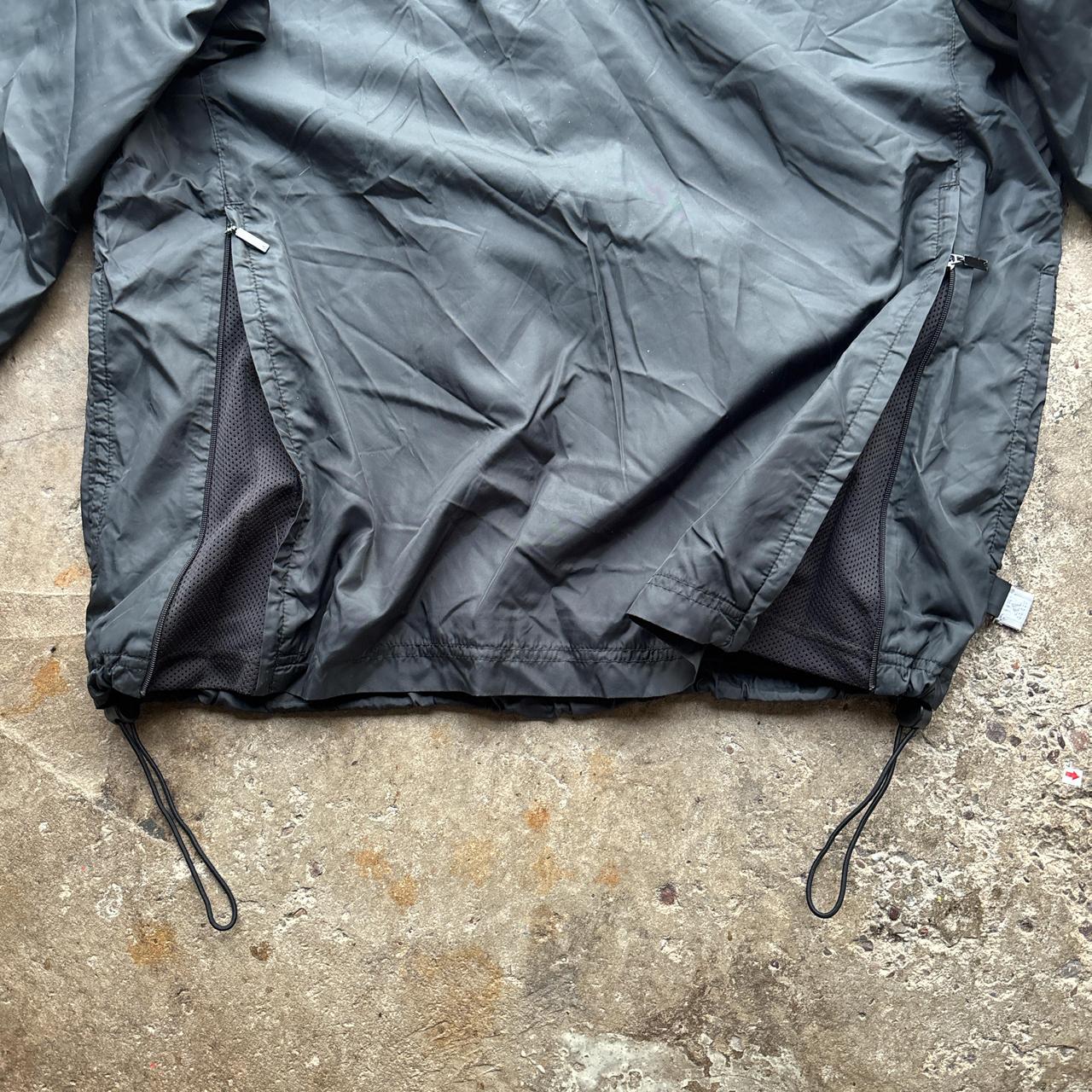90s Black Adidas quarter zip track jacket
