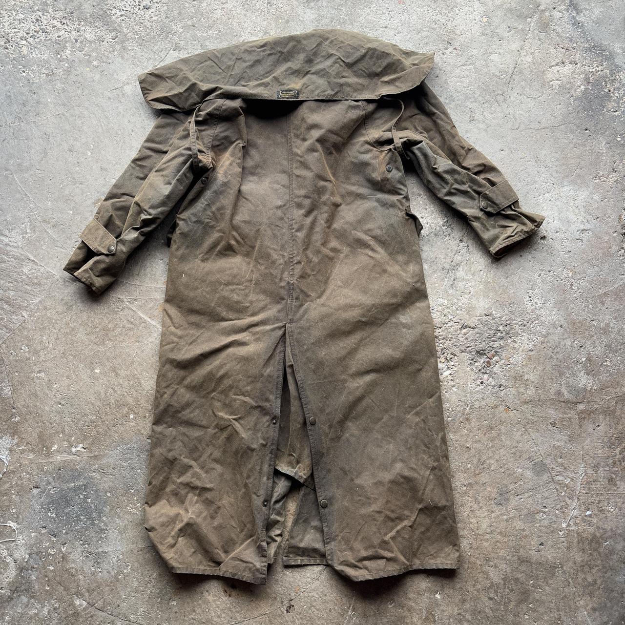 Brown Drizabone Australian bushman's trench coat