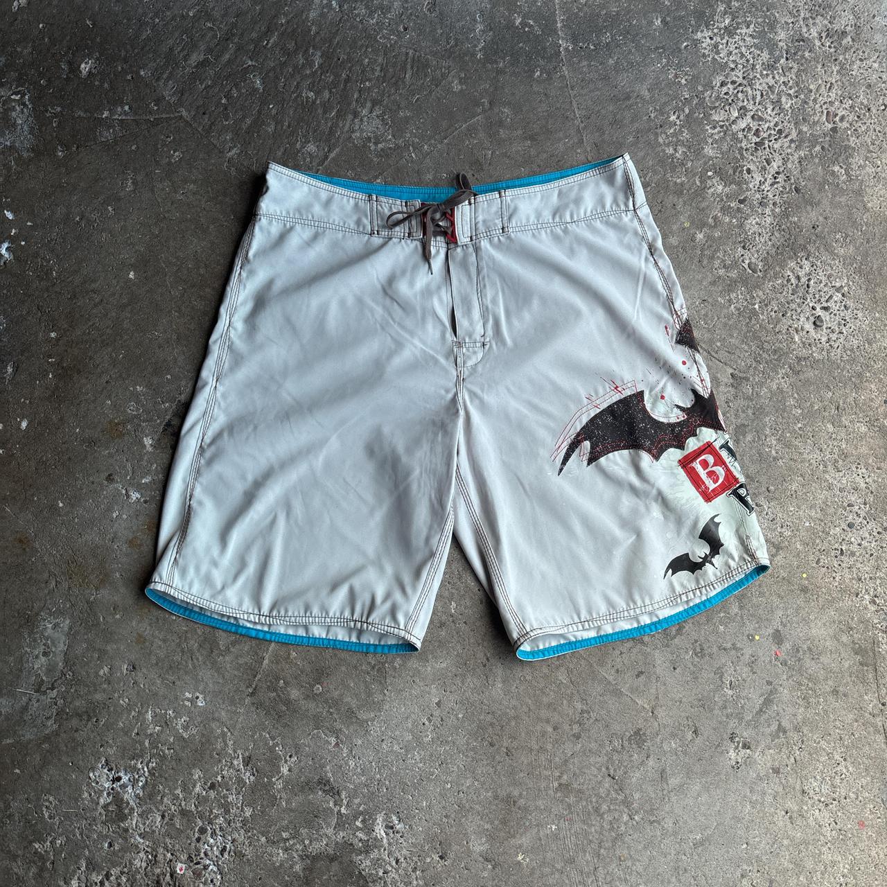 Cream Y2K Graphic Billabong Board Shorts
