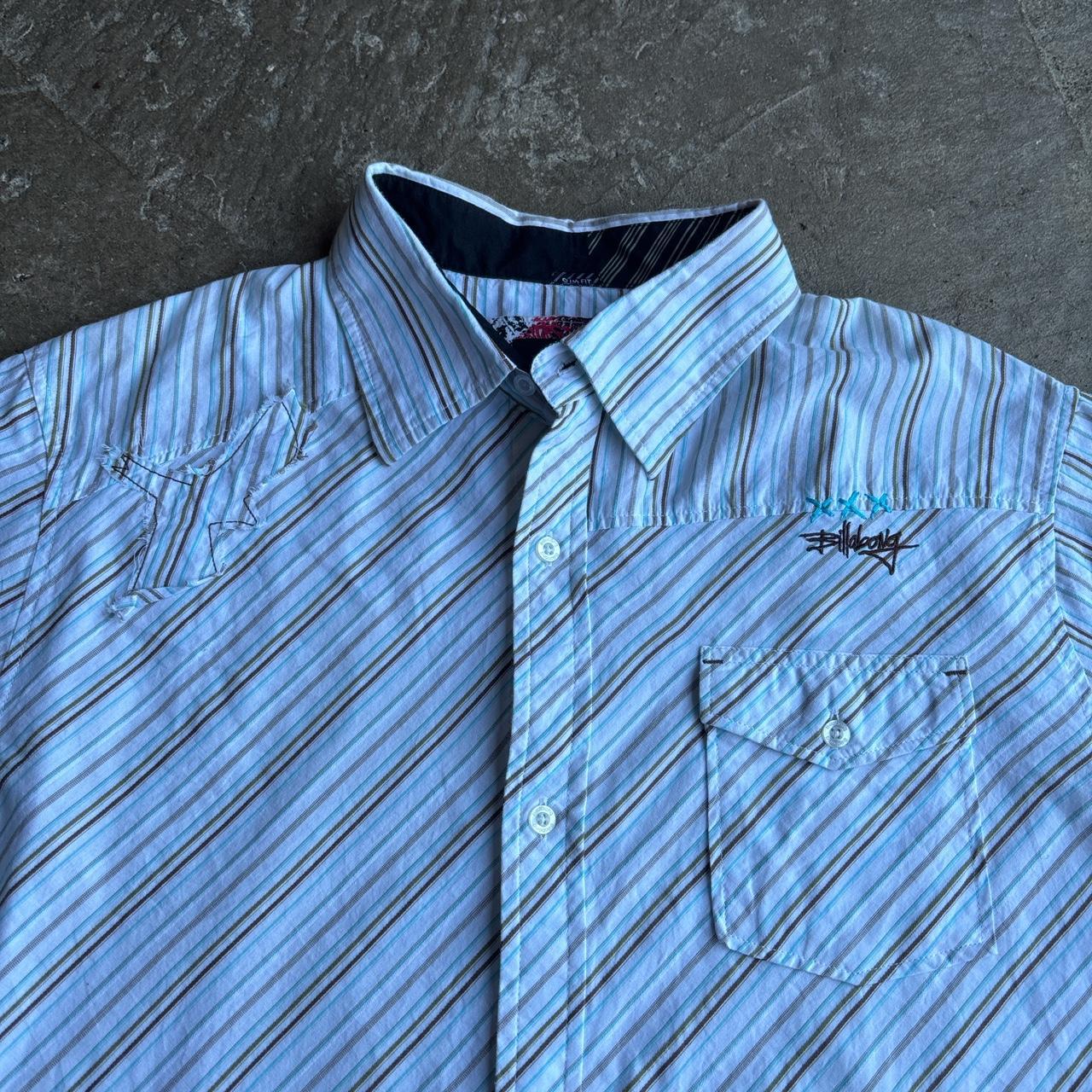 00s Billabong striped short-sleeve shirt