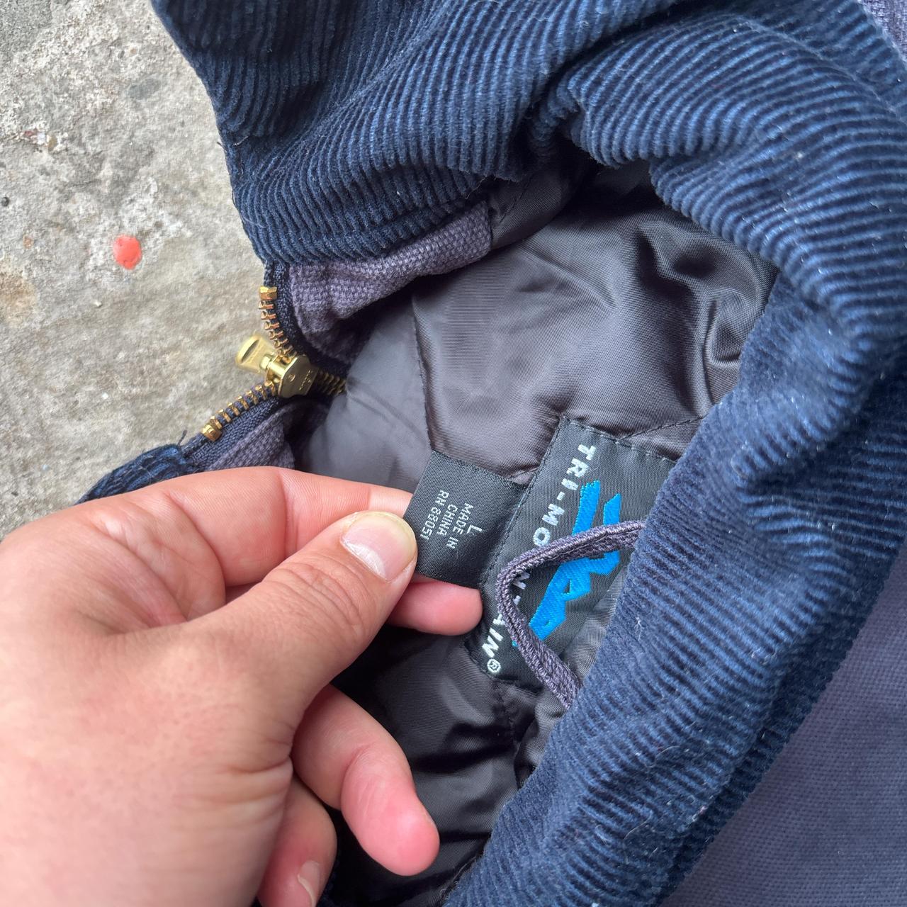 Navy Tri-Mountain workwear jacket - L