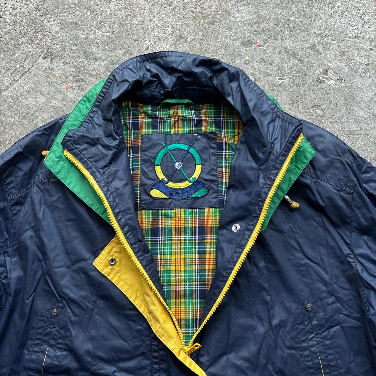 Navy Waterproof Golf rain coat