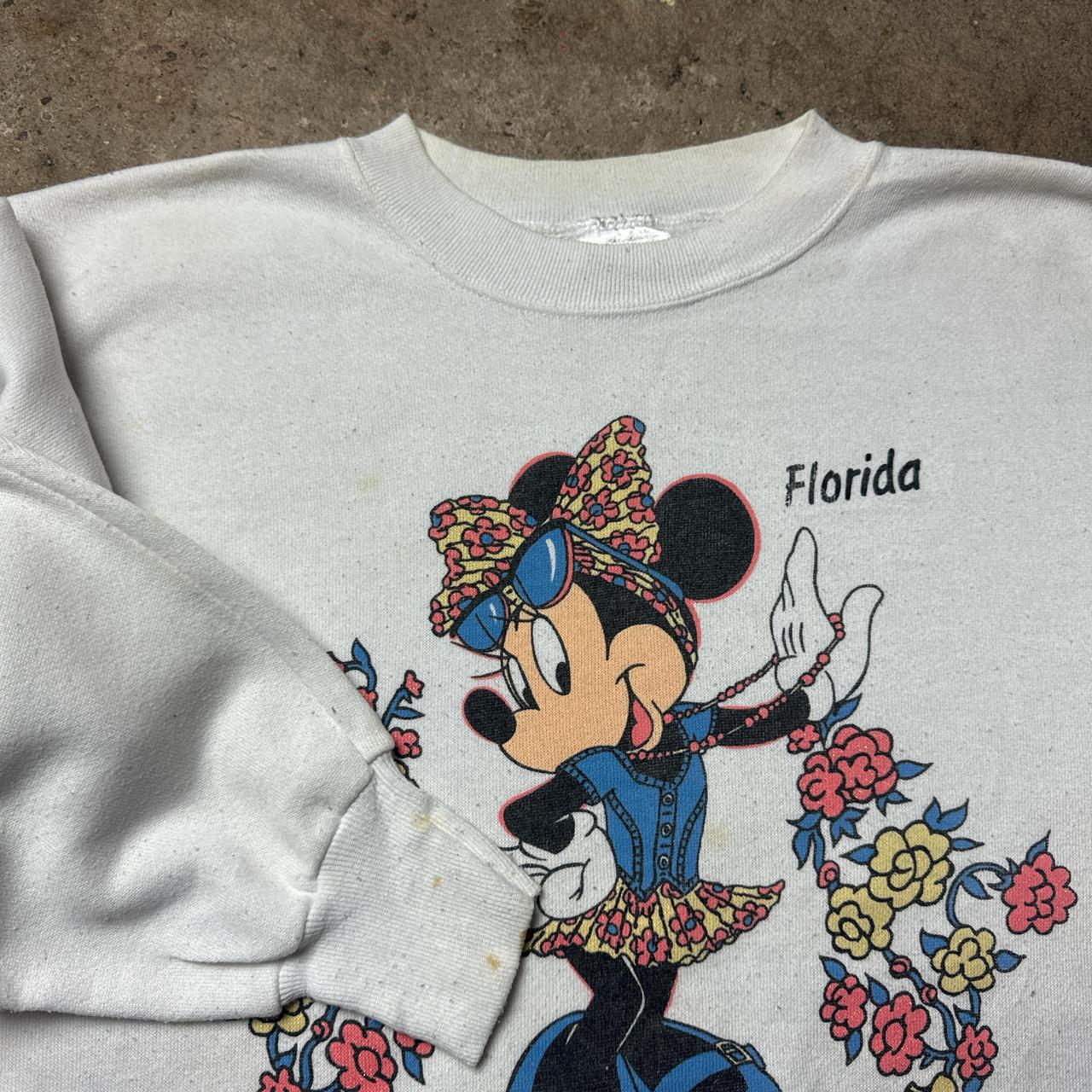 Vintage white Minnie Mouse, Florida sweatshirt