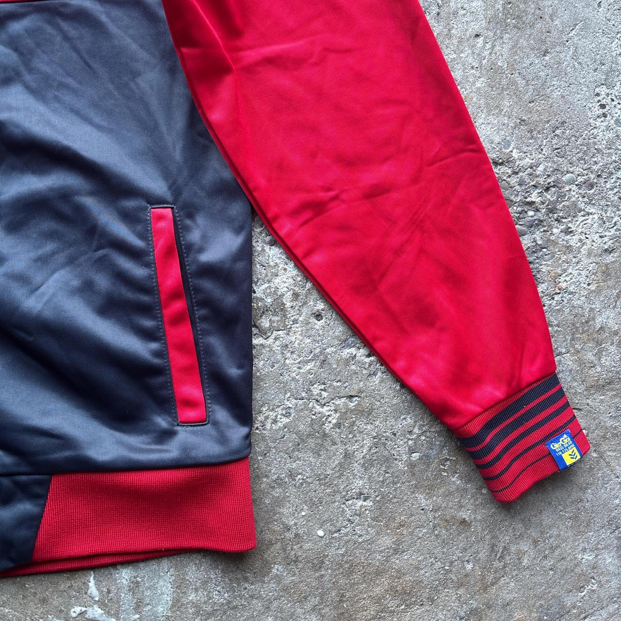Red and black GioGoi zip-up hoody