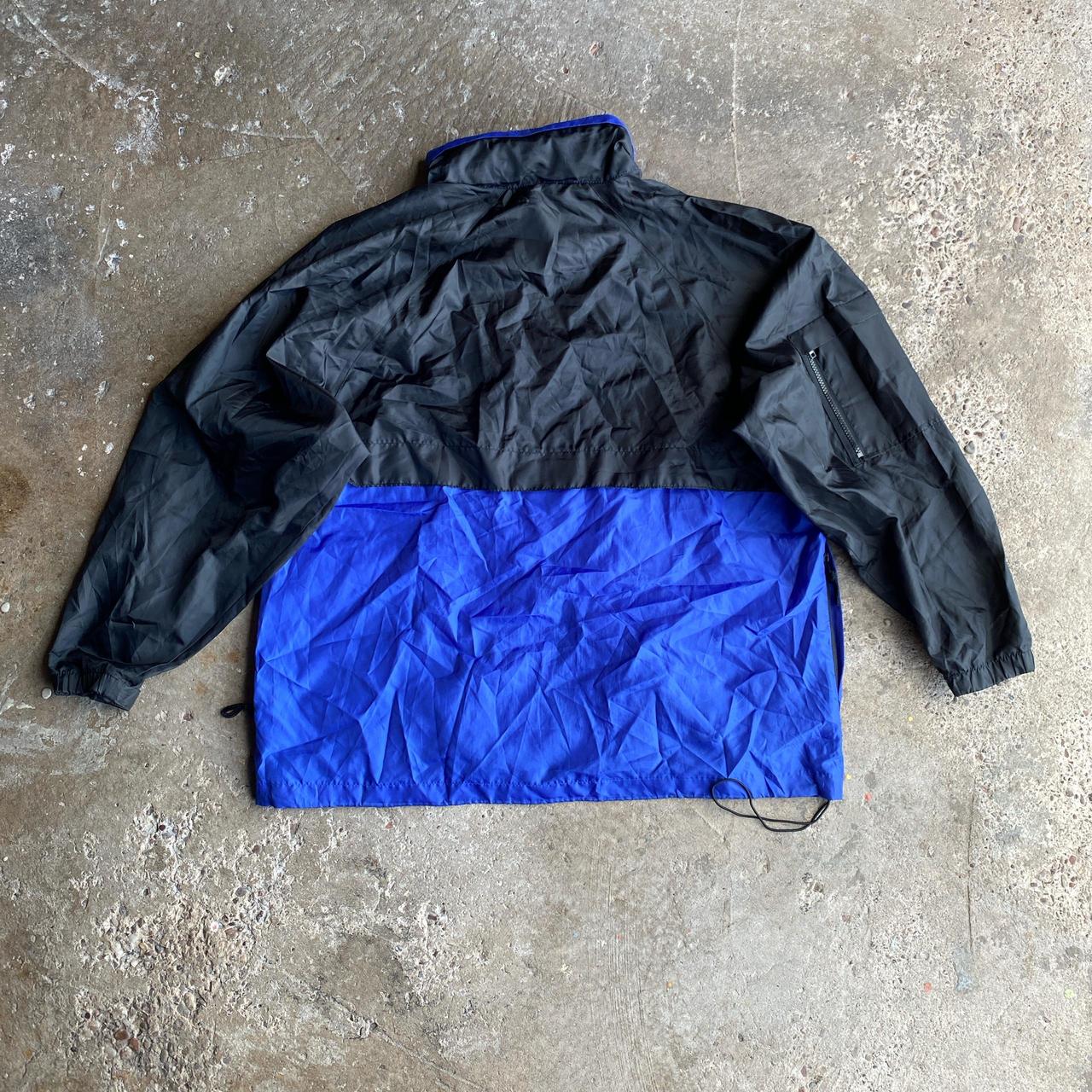 Blue & Black Full-Zip Windbreaker Jacket - XL
