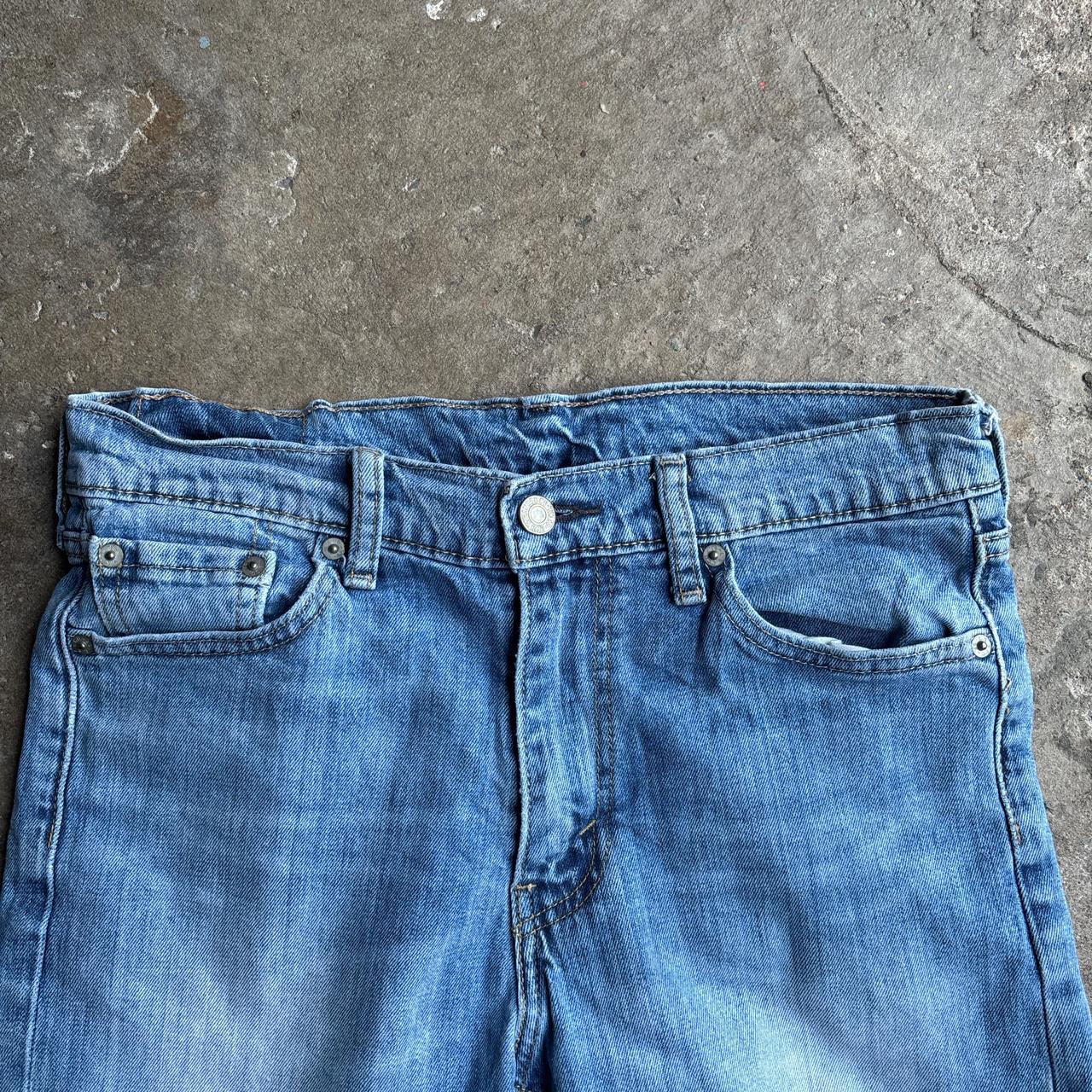 Light Blue Denim Levi’s Ripped Jean Shorts