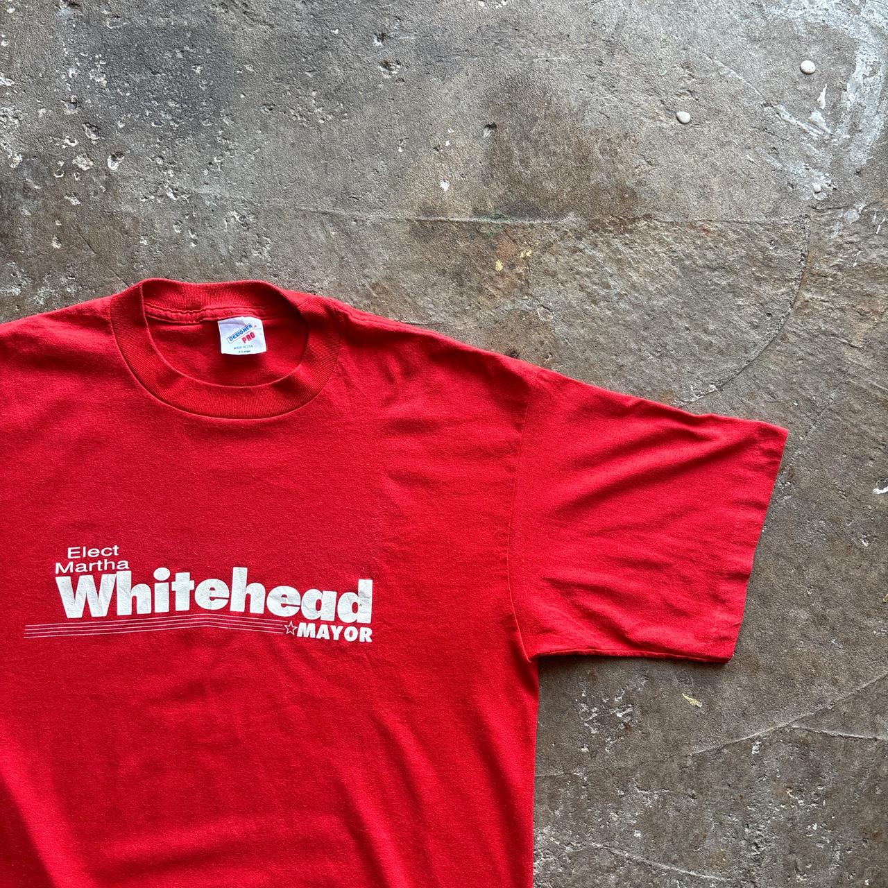 Vintage Red ‘Mayor’ Graphic Single Stitch T-Shirt