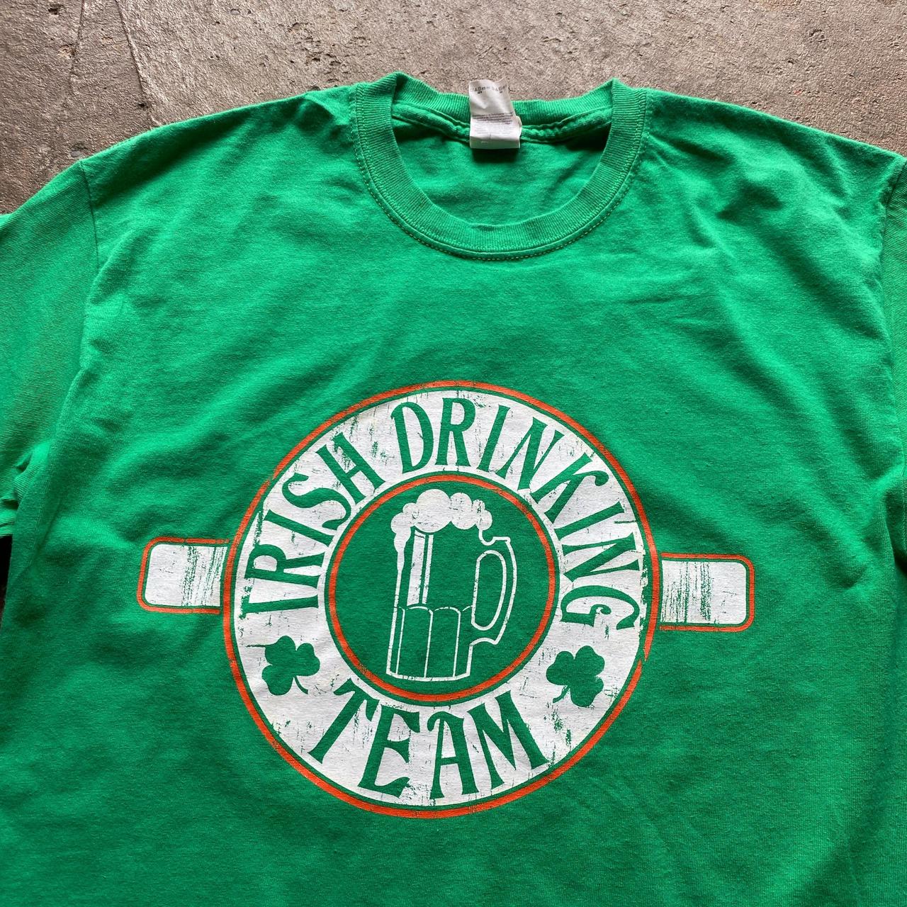 Green Irish Drinking Team graphic tee - M