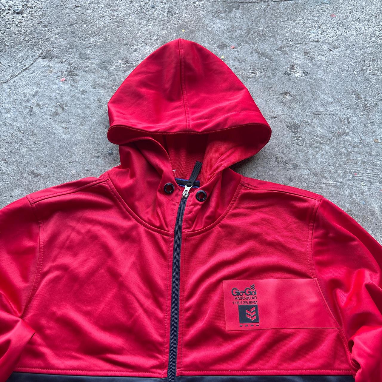Red and black GioGoi zip-up hoody