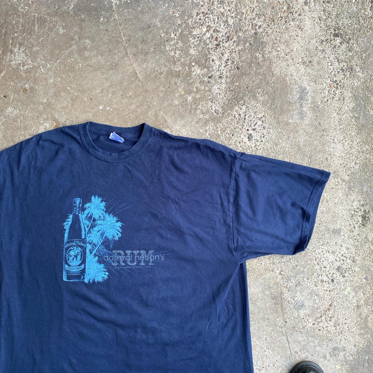 Navy ‘Admiral Nelson’s’ Print T-Shirt