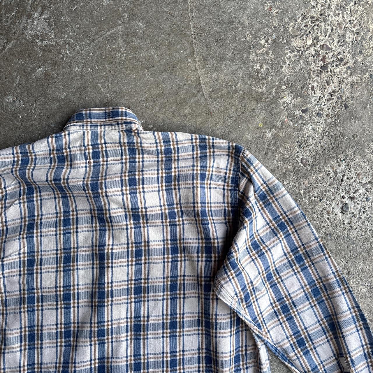 Armani Jeans Checkered Beige & Navy Shirt