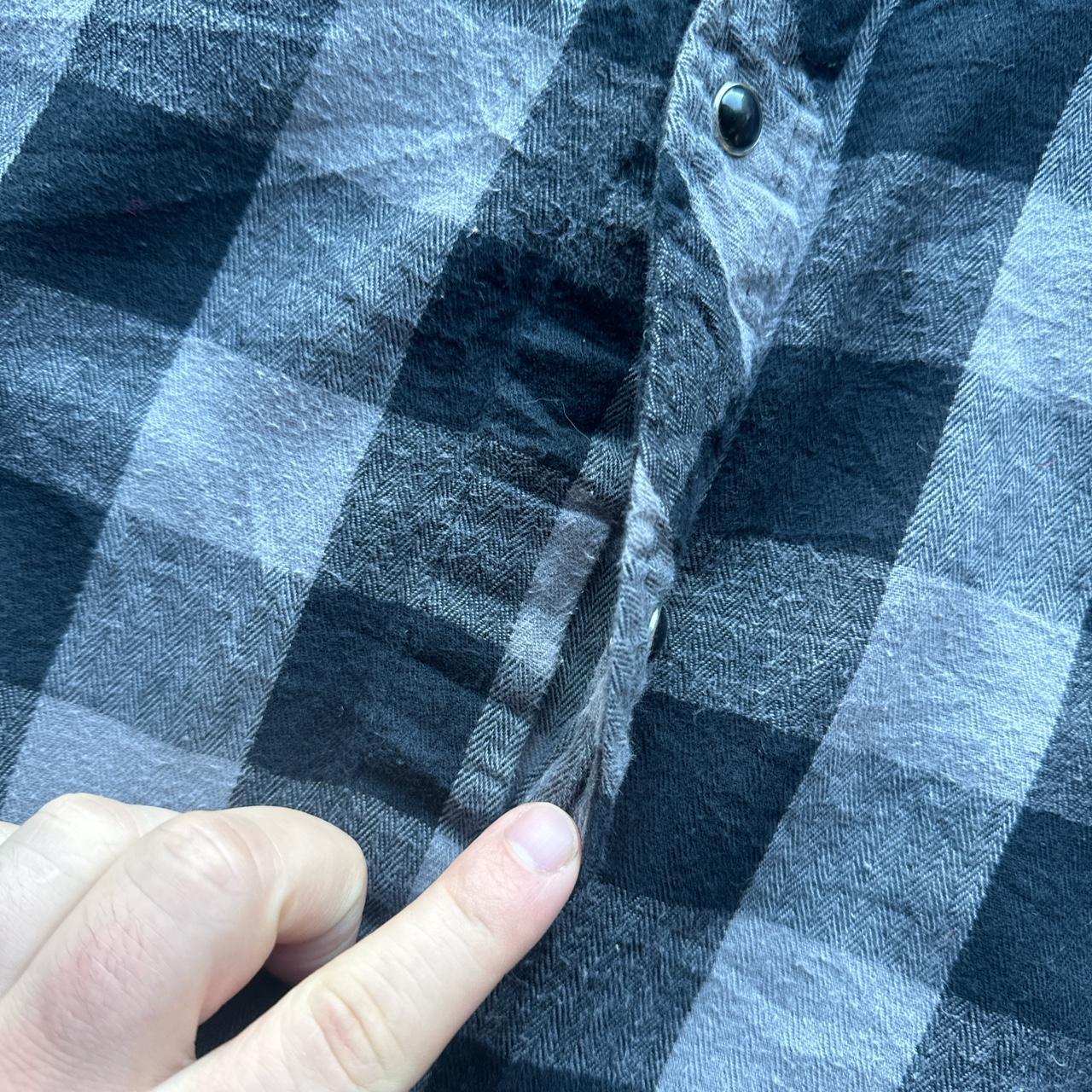 Vintage Black and grey plaid shirt