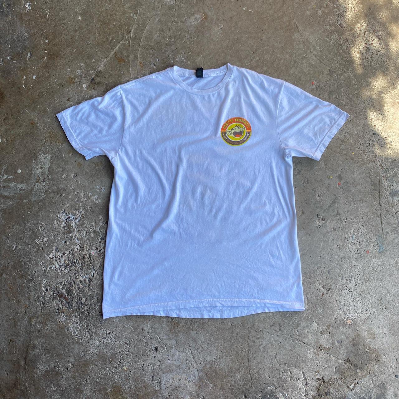 White Graphic Whiskey T-Shirt - L