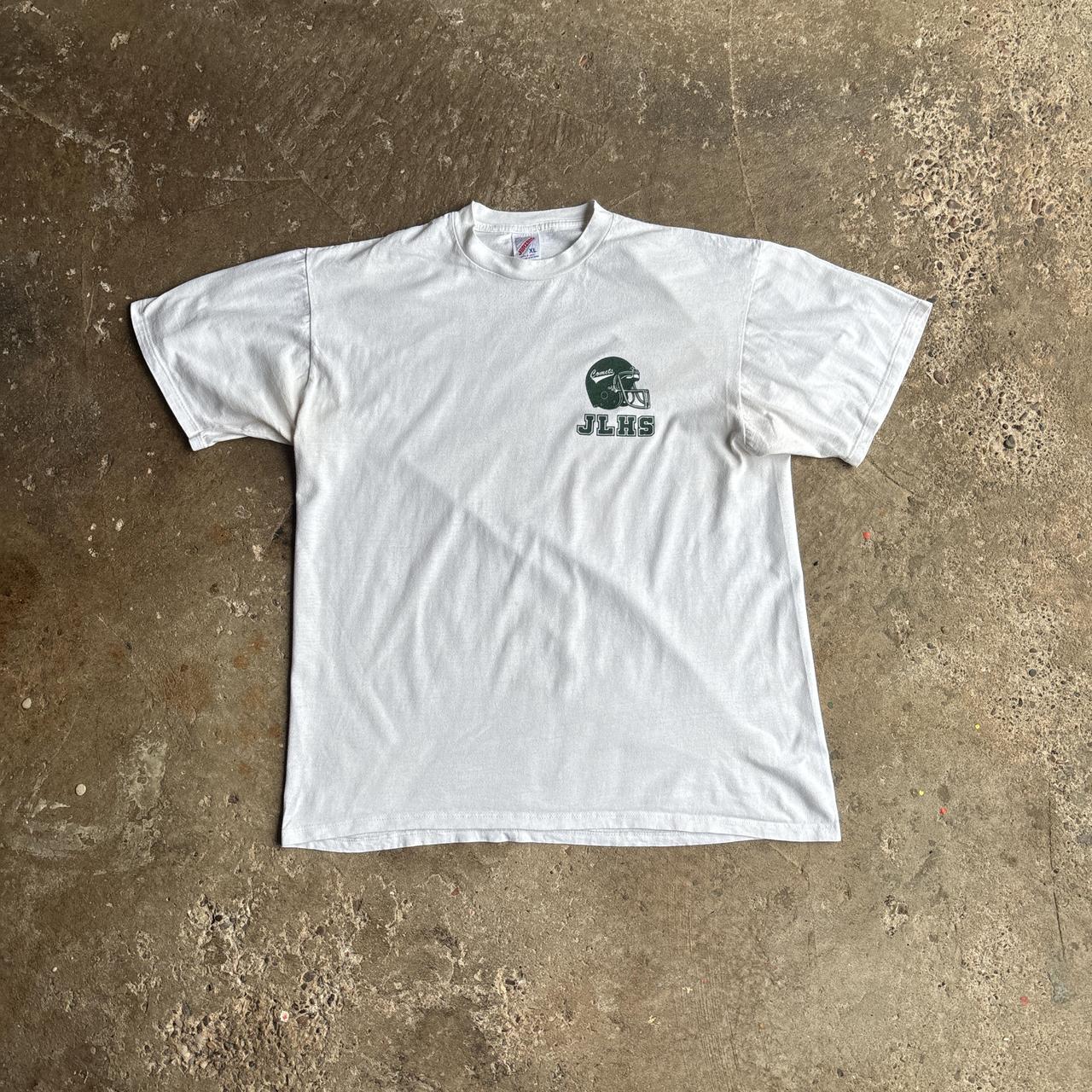 White Graphic American Football T-Shirt - XL