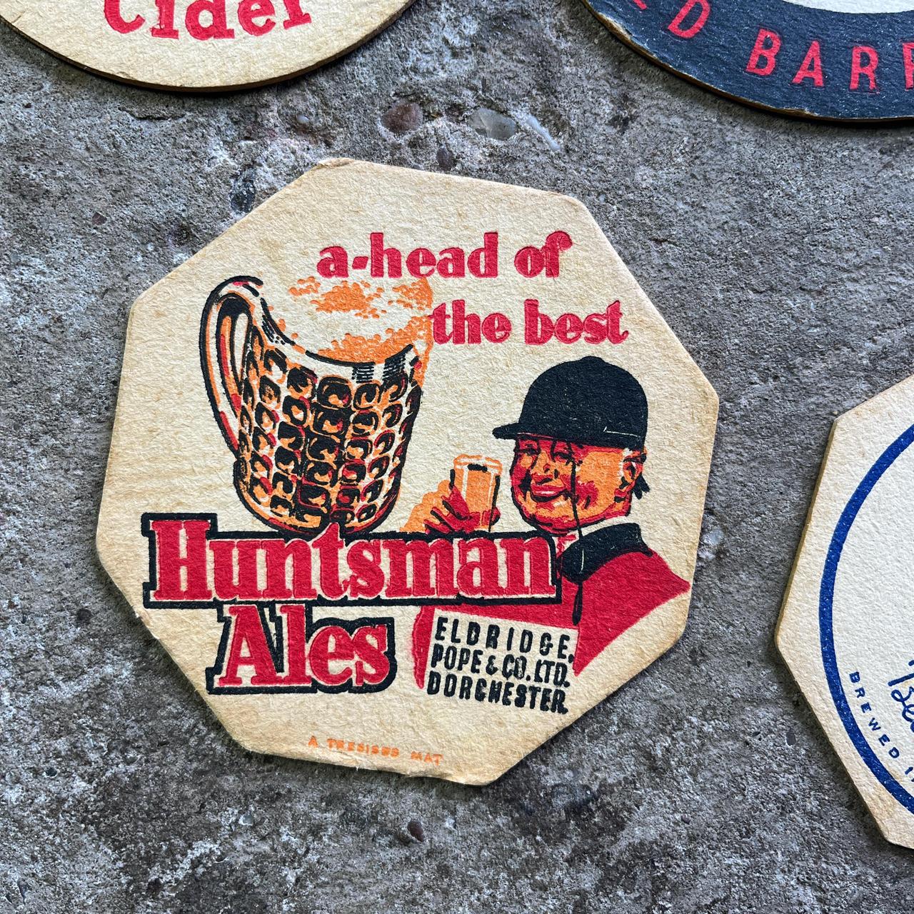 Vintage beer mat collection (group of 5)