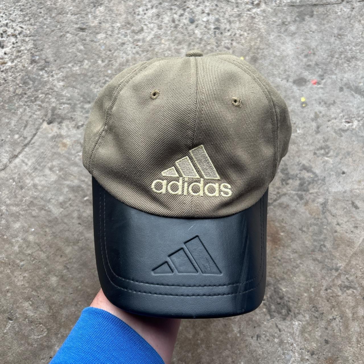 Vintage khaki and black Adidas baseball cap