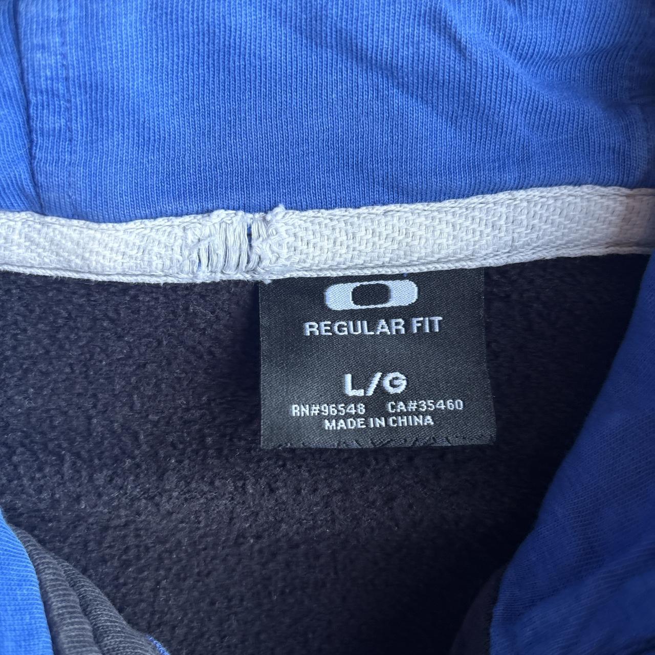 Vintage Black & Blue Oakley Full-Zip Hoodie