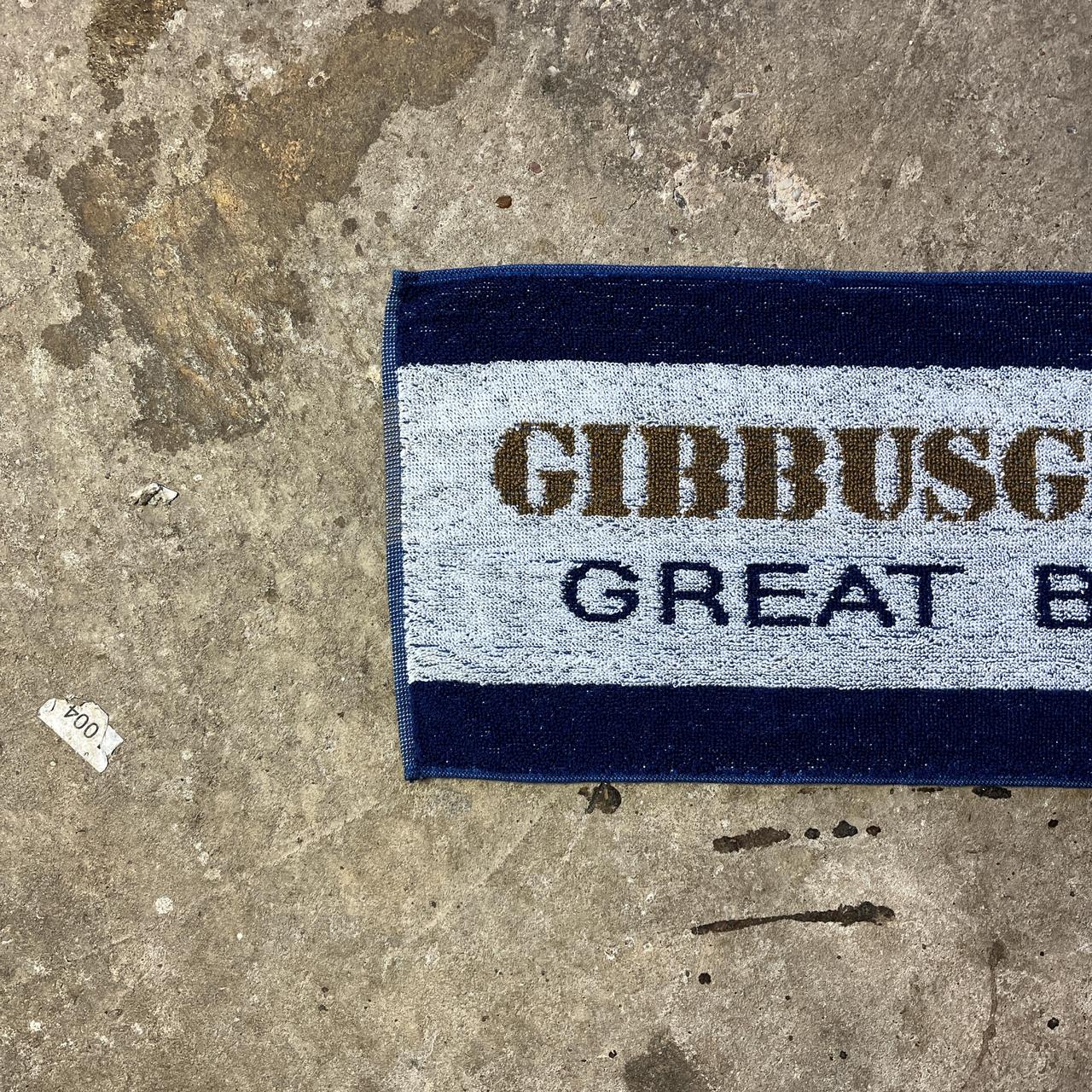 90s Blue & Gold GIBBUSGIBBS ‘Great Beer’ beer towel