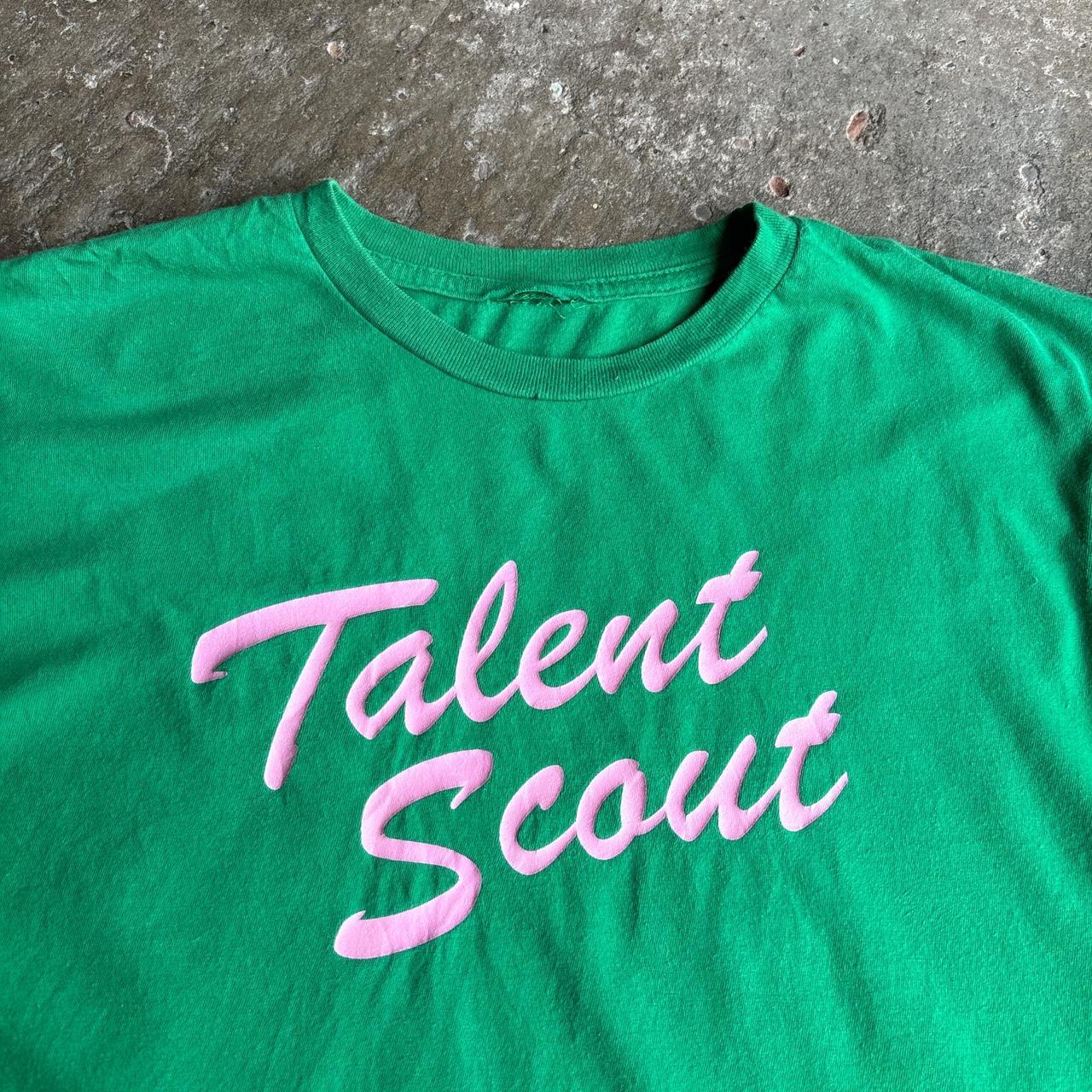 Green ‘Talent Scout’ single stitch t-shirt