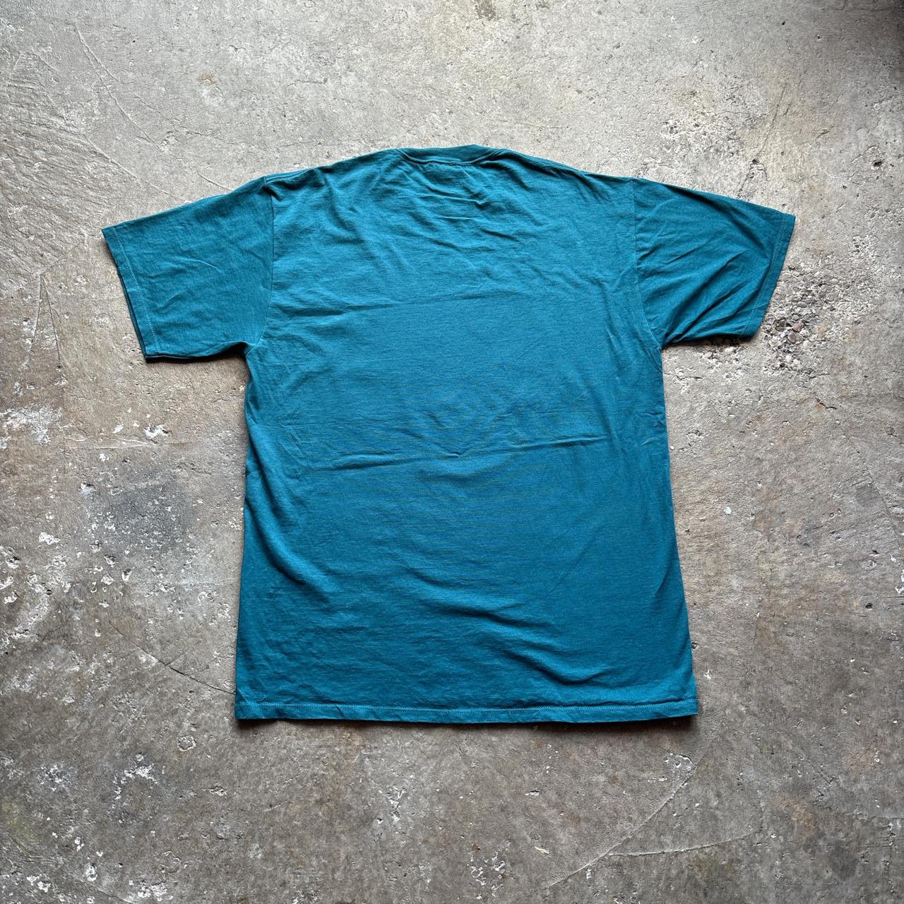 Teal/Blue Vintage Graphic Elk T-Shirt