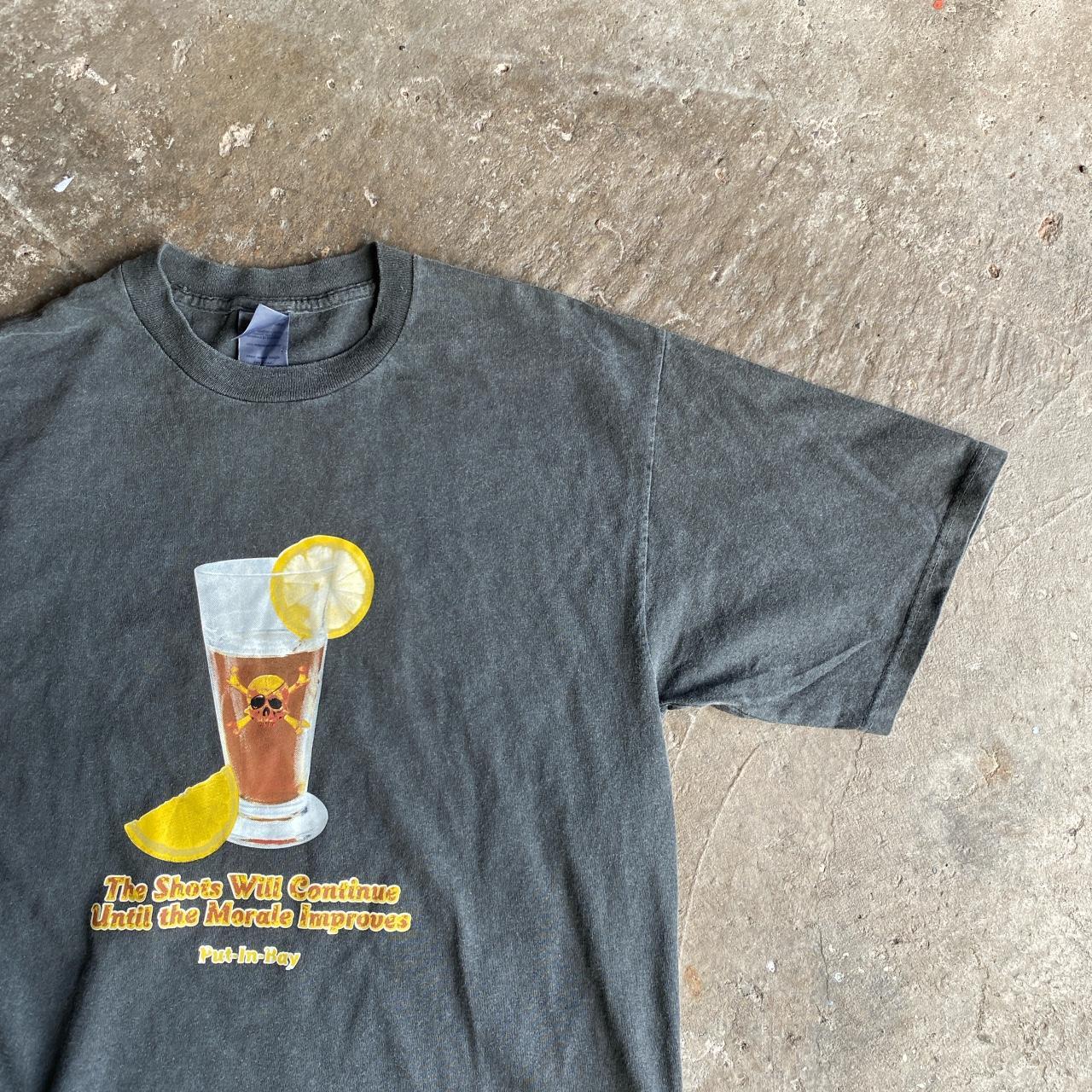 Dark Grey ‘Beer’ Graphic Bar T-Shirt