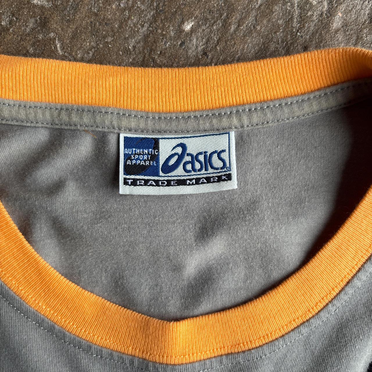 Grey & Navy ASICS Graphic Skateboard T-Shirt