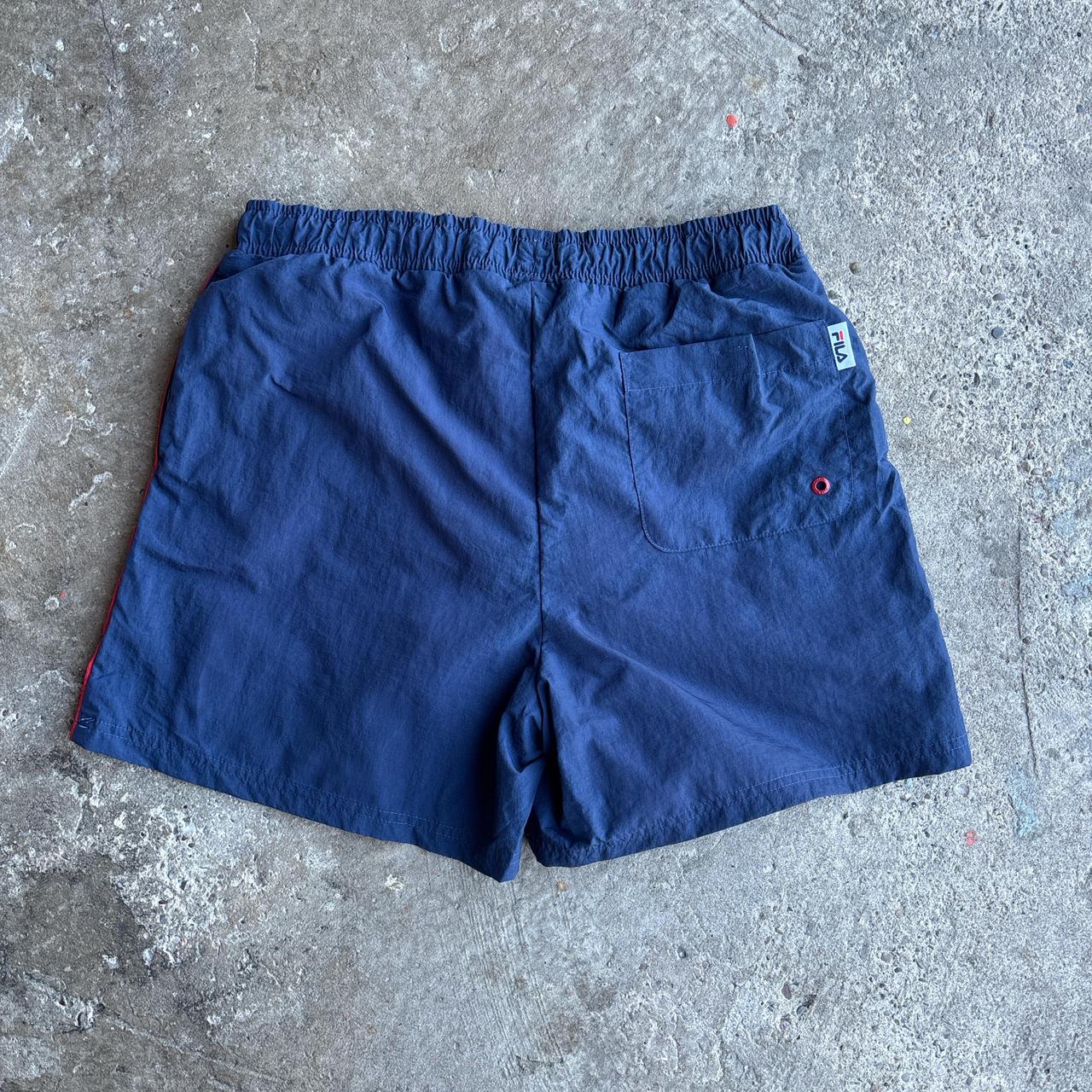 Navy & Red Fila Swim Shorts/Trunks