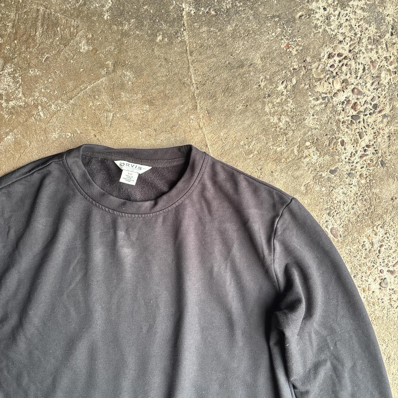Black Crew Neck Orvis Sweatshirt - S