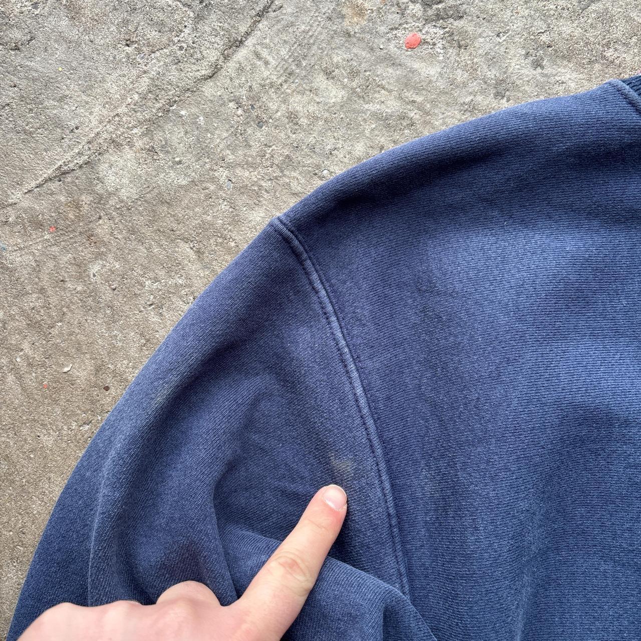 Vintage Navy sweatshirt with stitched “SHBP” spell out design