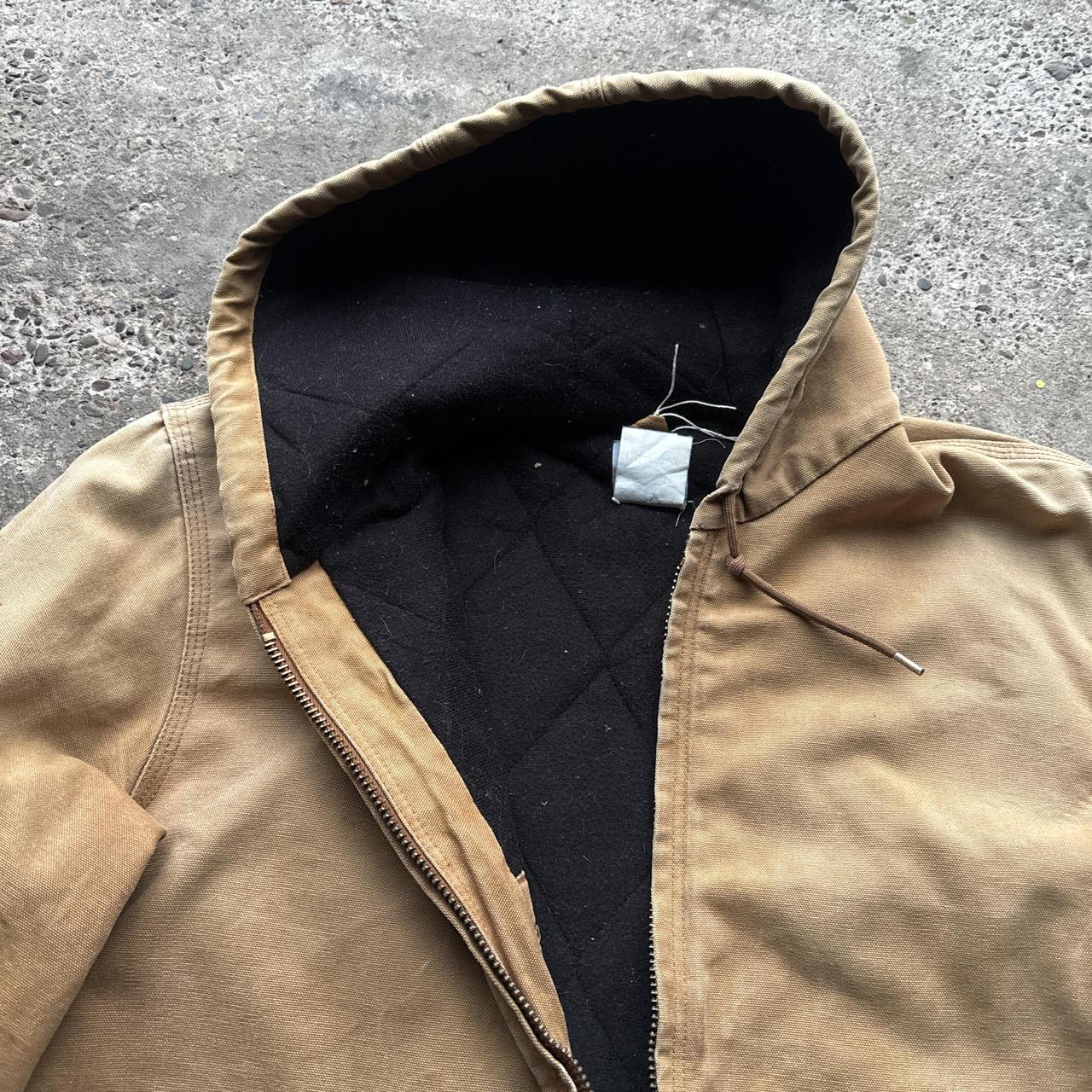 Tan Carhartt Hooded Workwear Jacket - XL
