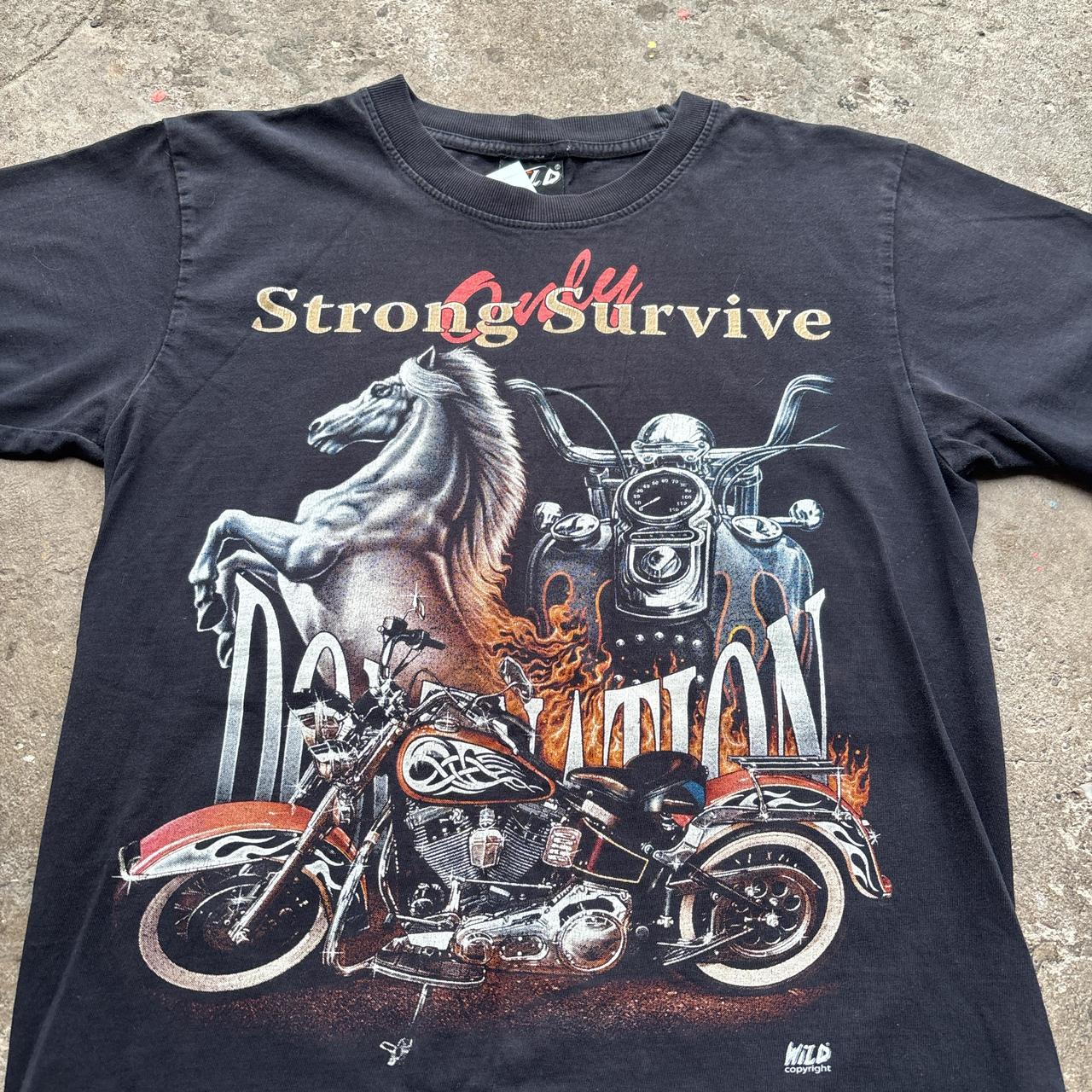 Black Wild T-shirt with biker graphic