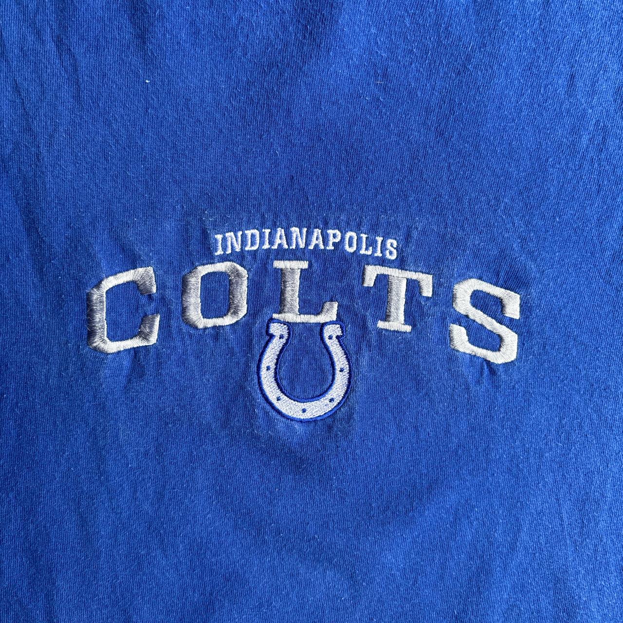 Blue NFL Embroidered Indianapolis Colts T-Shirt - 2XL