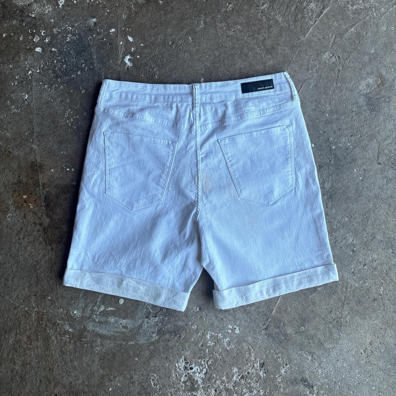 White DKNY Jean Shorts