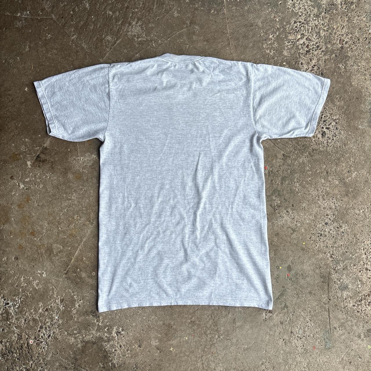 Vintage 1991 Light Grey Single Stitch Graphic T-Shirt - M