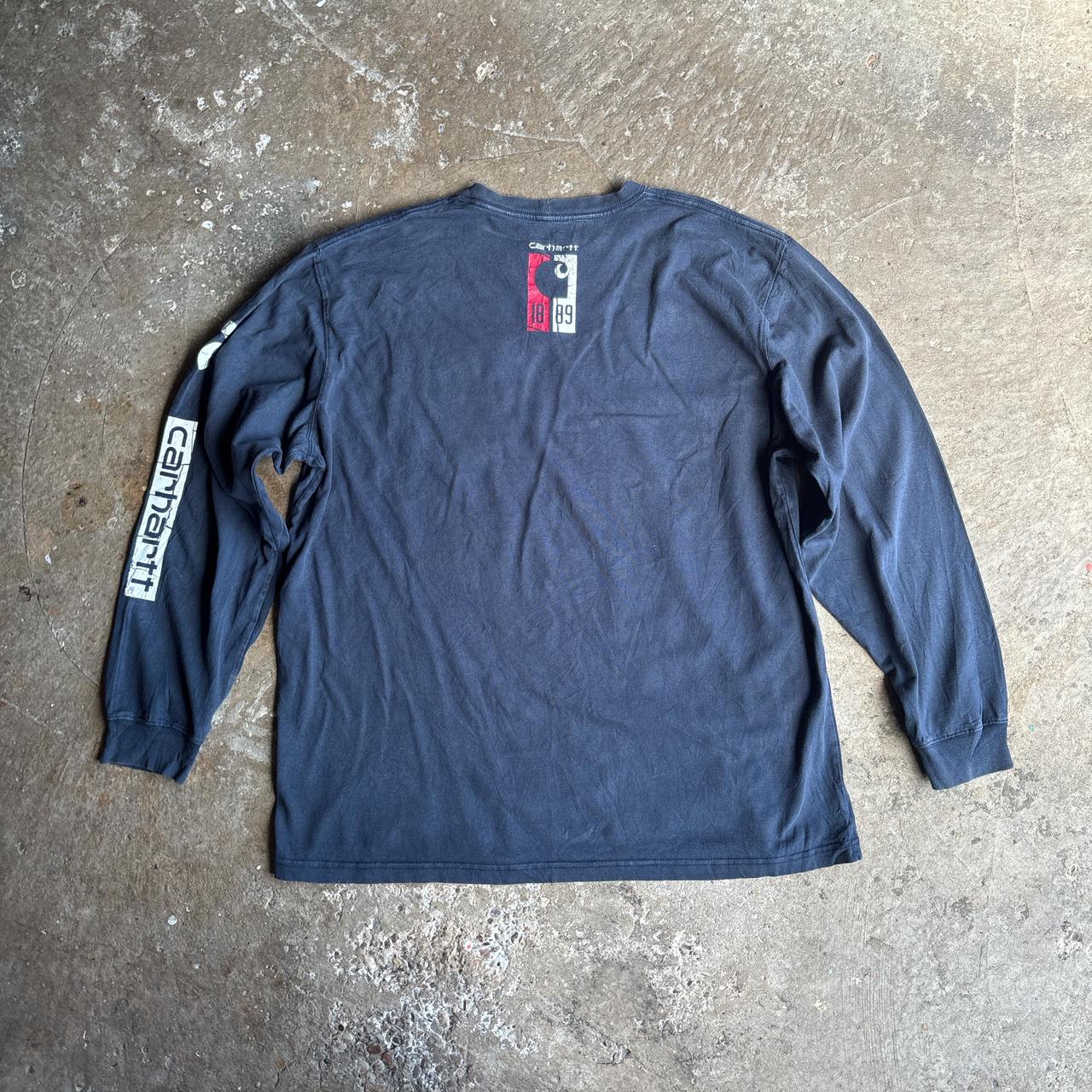 Navy Long-Sleeve Carhartt T-Shirt