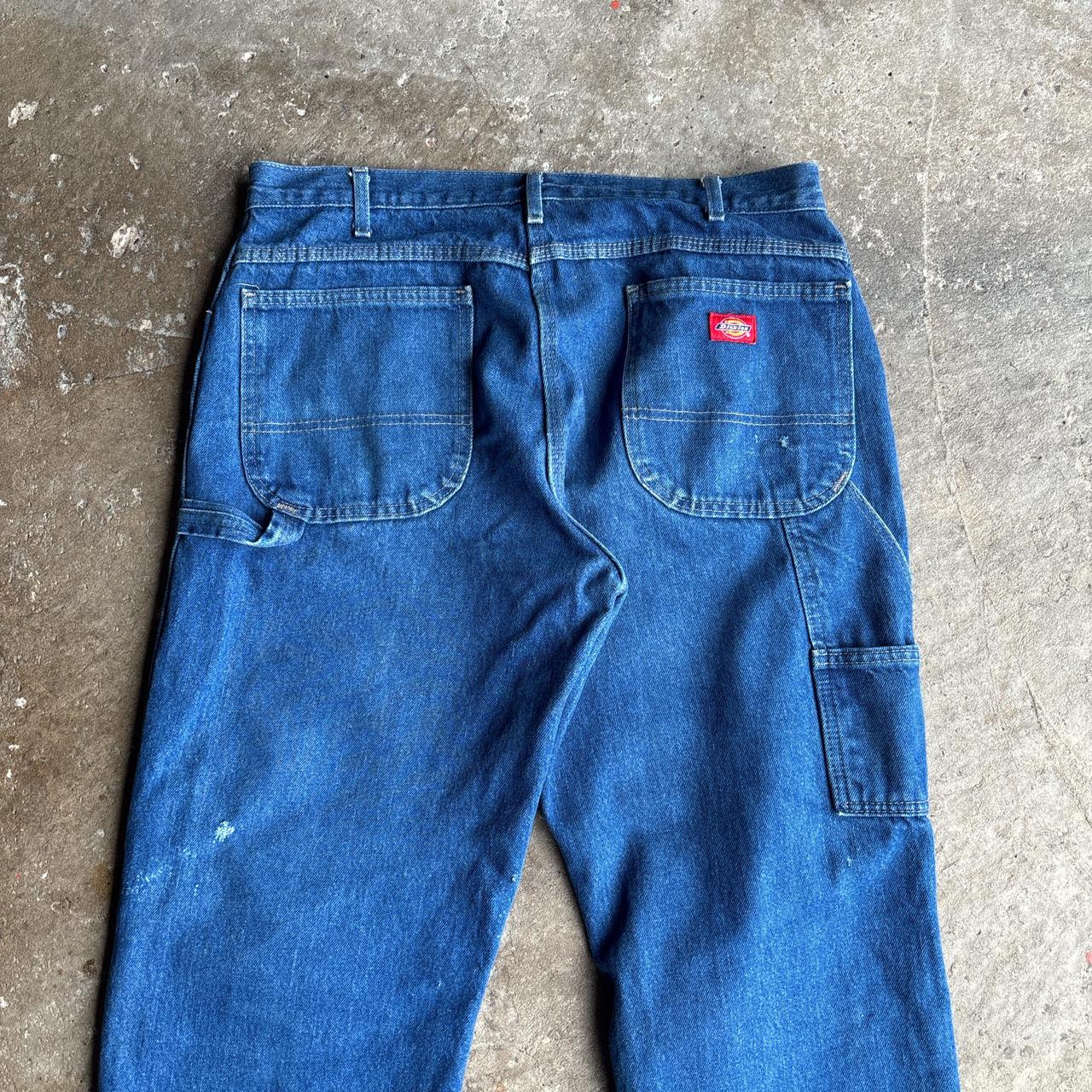 Vintage blue denim Dickies carpenter jeans - W36
